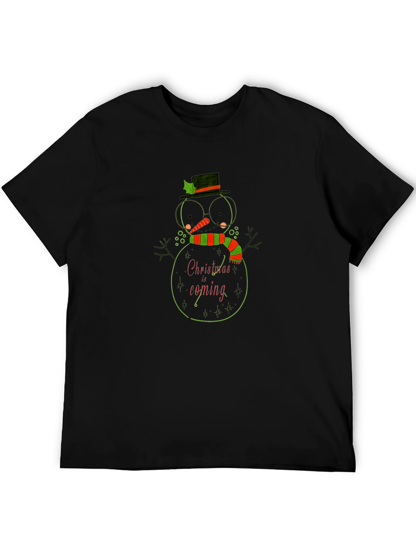 Christmas Snowman T-Shirt - Holiday Graphic Tee