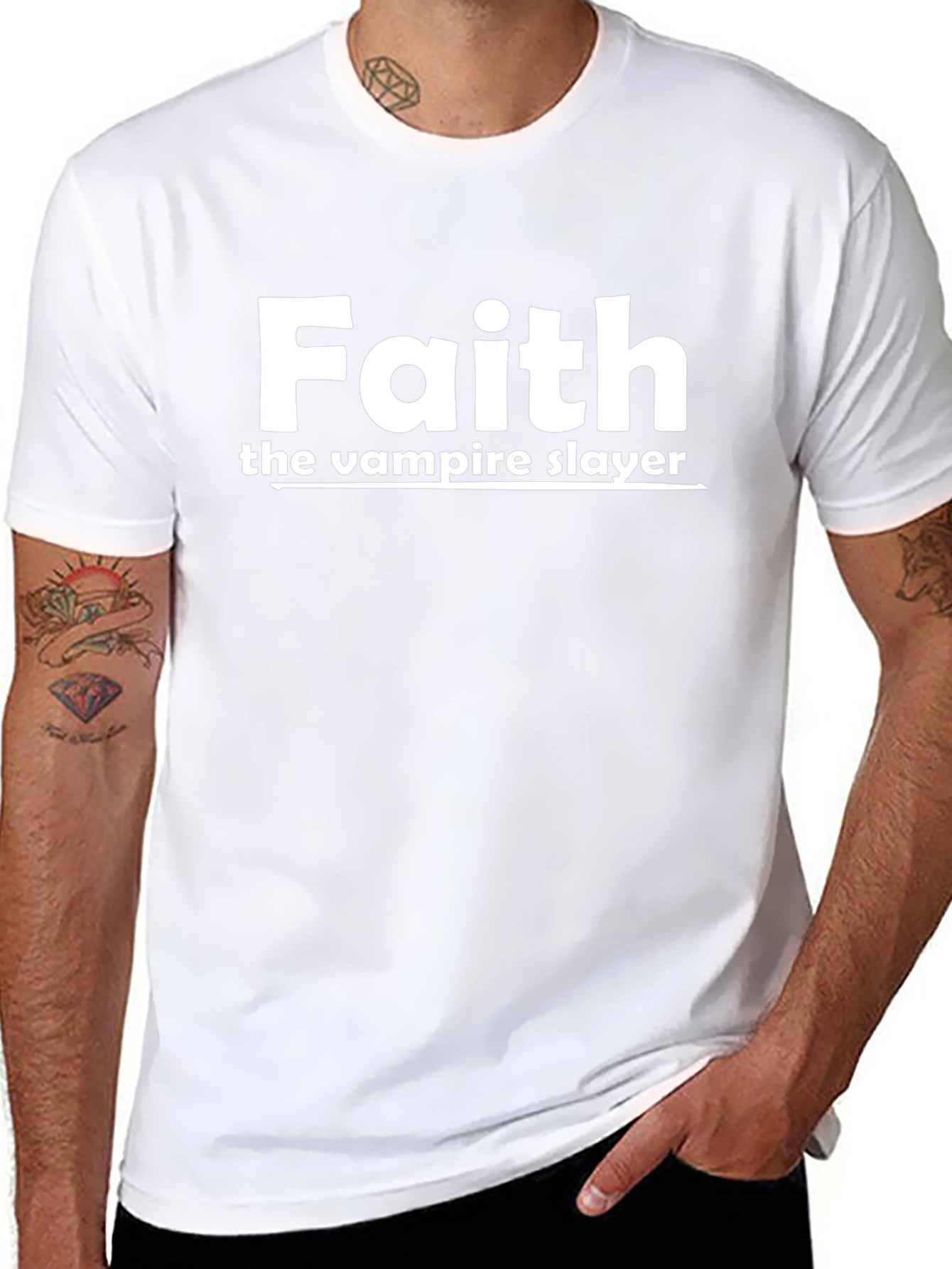 Faith the Vampire Slayer Black T-Shirt