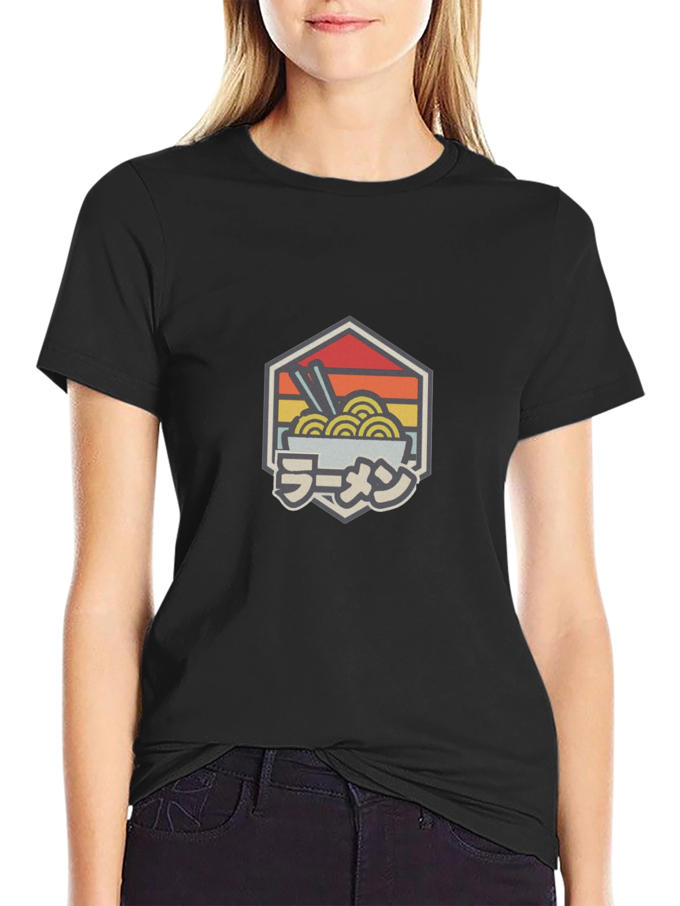 Ramen Bowl Retro Graphic T-Shirt
