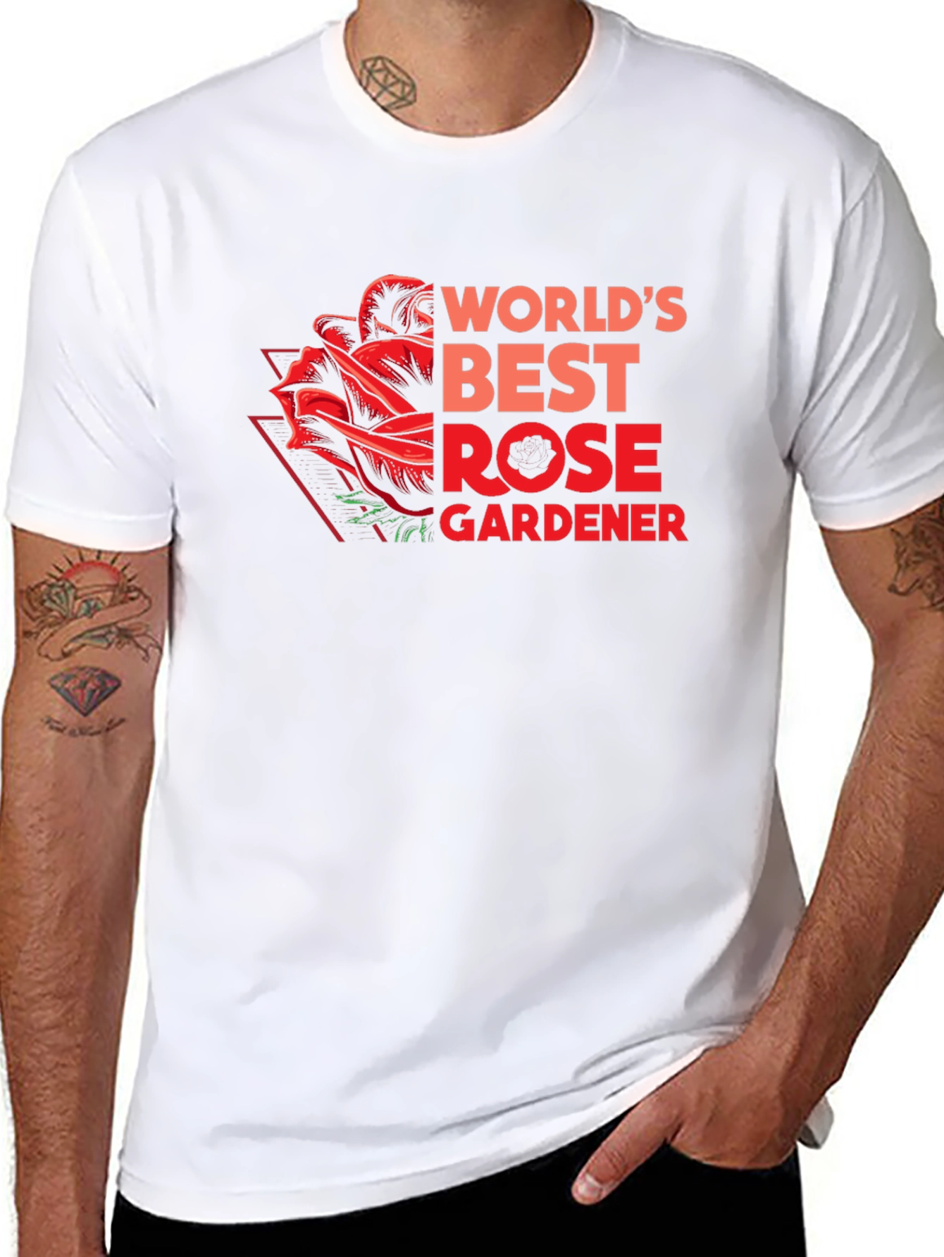 Worlds Best Rose Gardener T-Shirt
