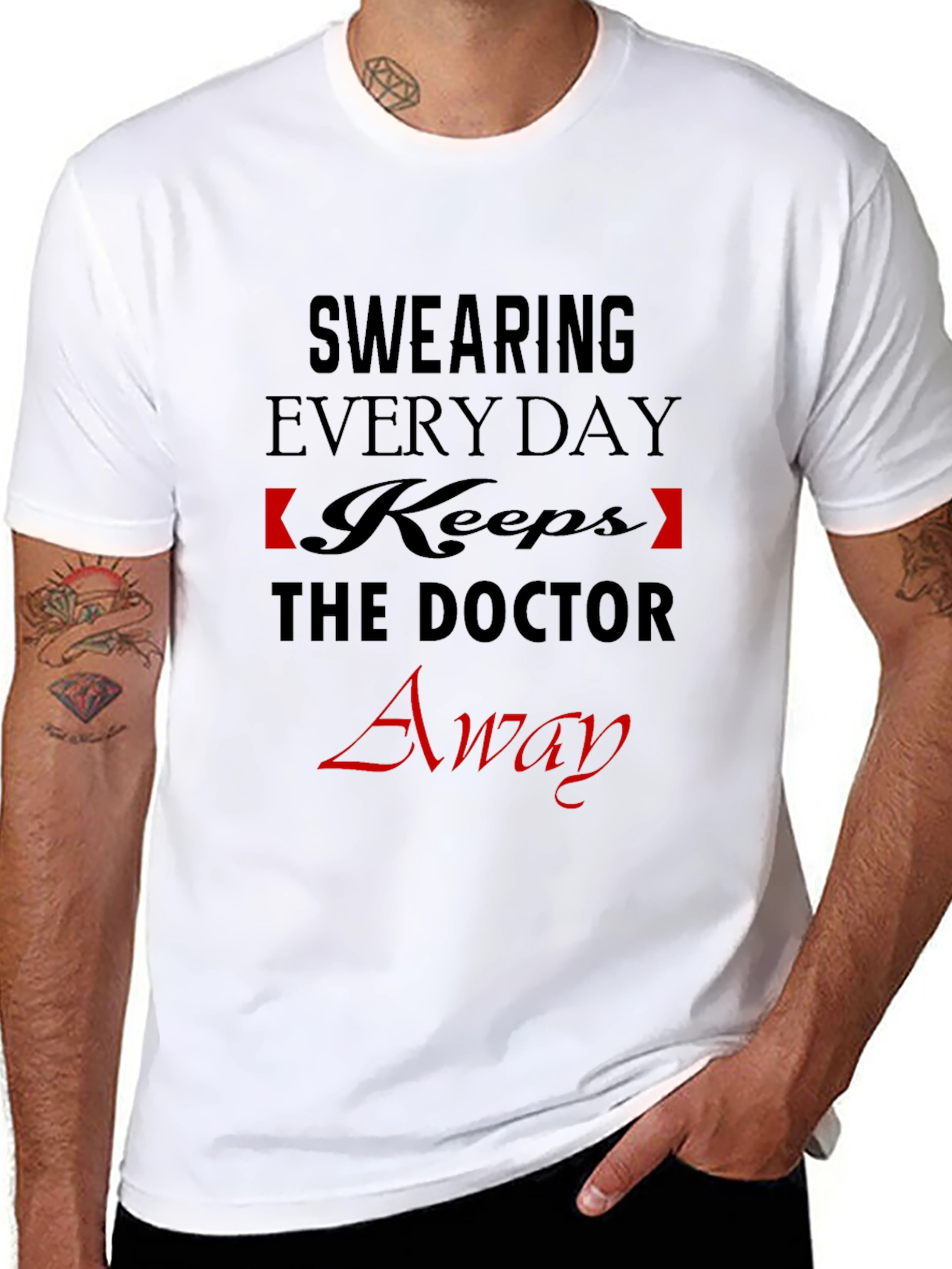 Funny Swearing Doctor Away T-Shirt