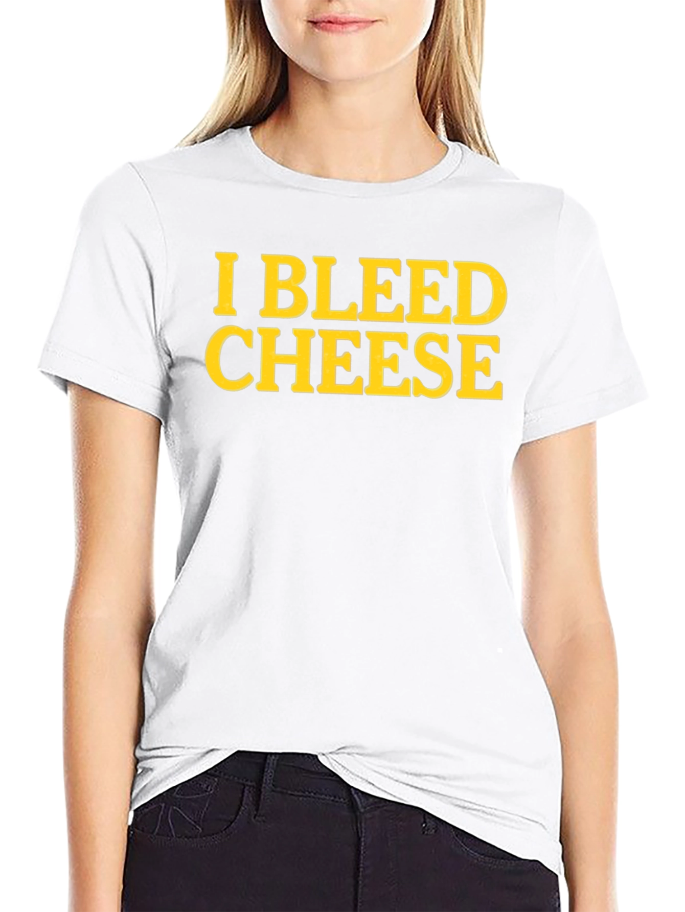 I Bleed Cheese T-Shirt - Novelty Fan Apparel
