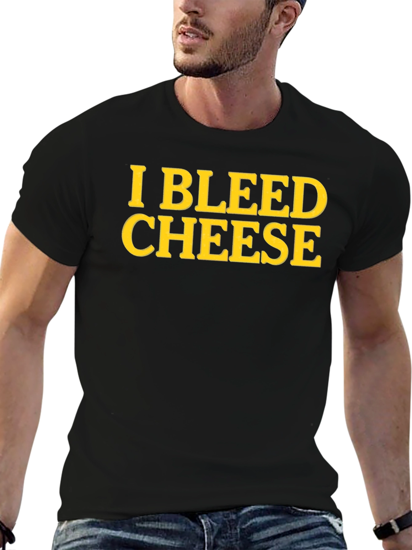 I Bleed Cheese T-Shirt - Novelty Fan Apparel