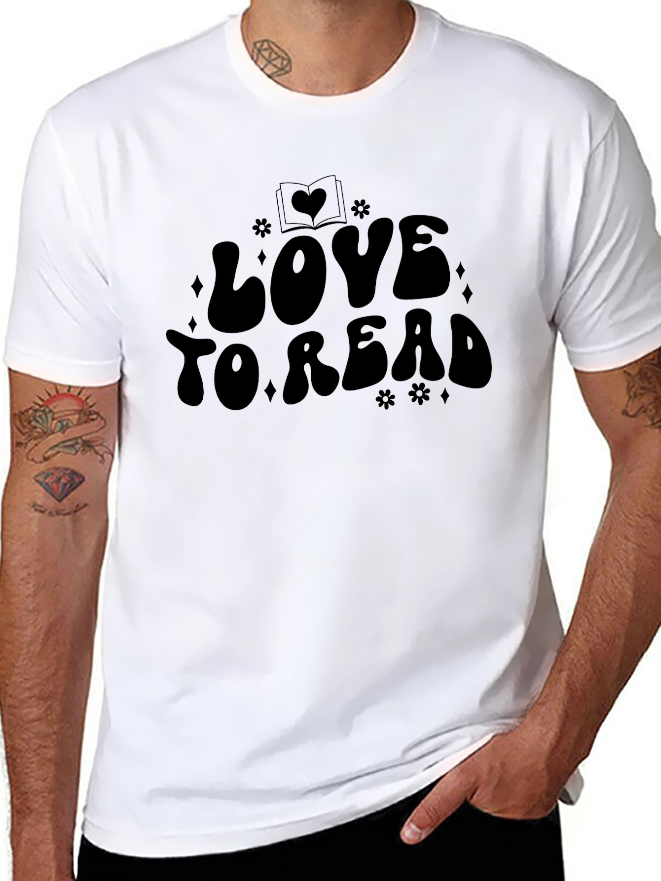 Love to Read Black T-Shirt