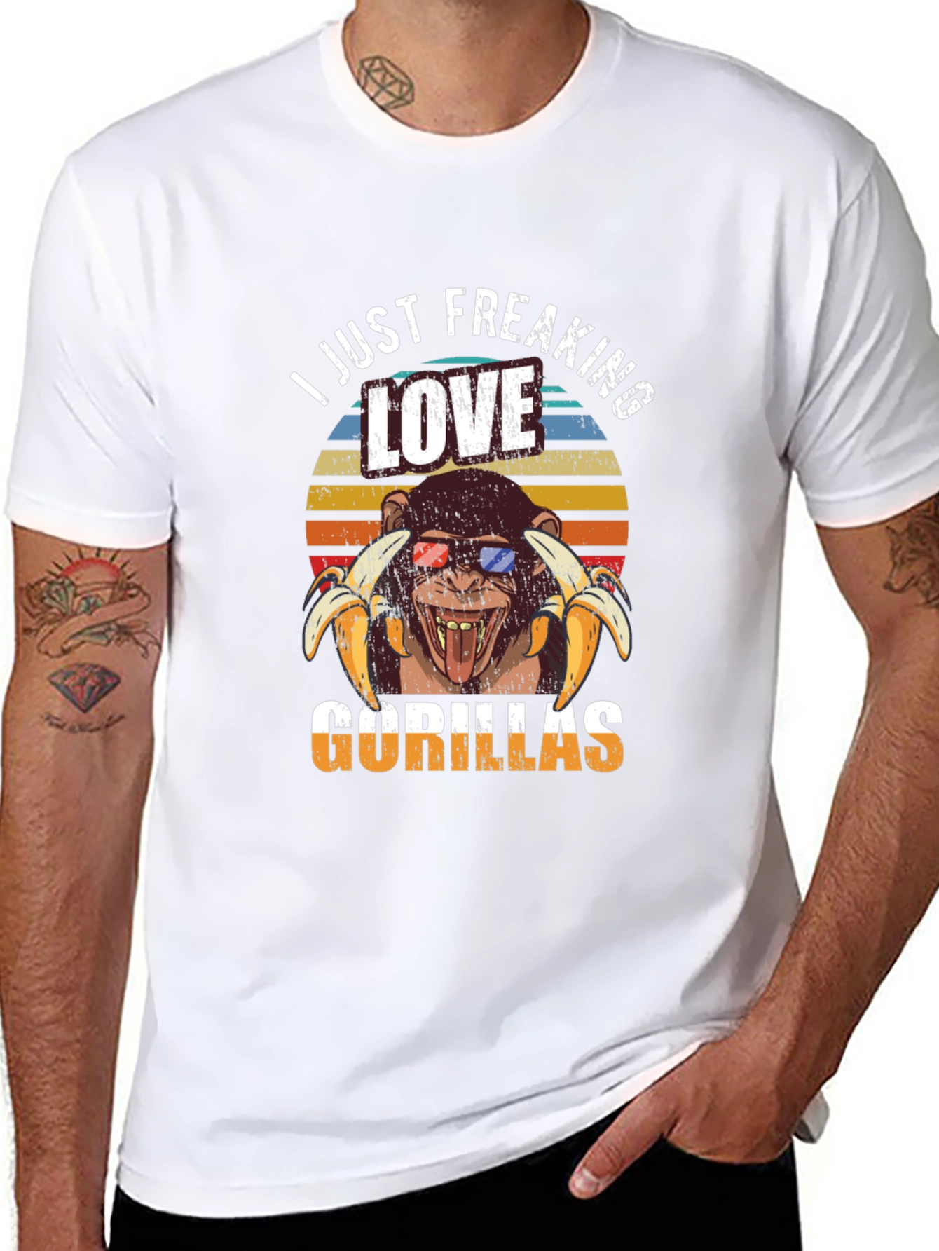 I Just Freaking Love Gorillas Graphic T-Shirt