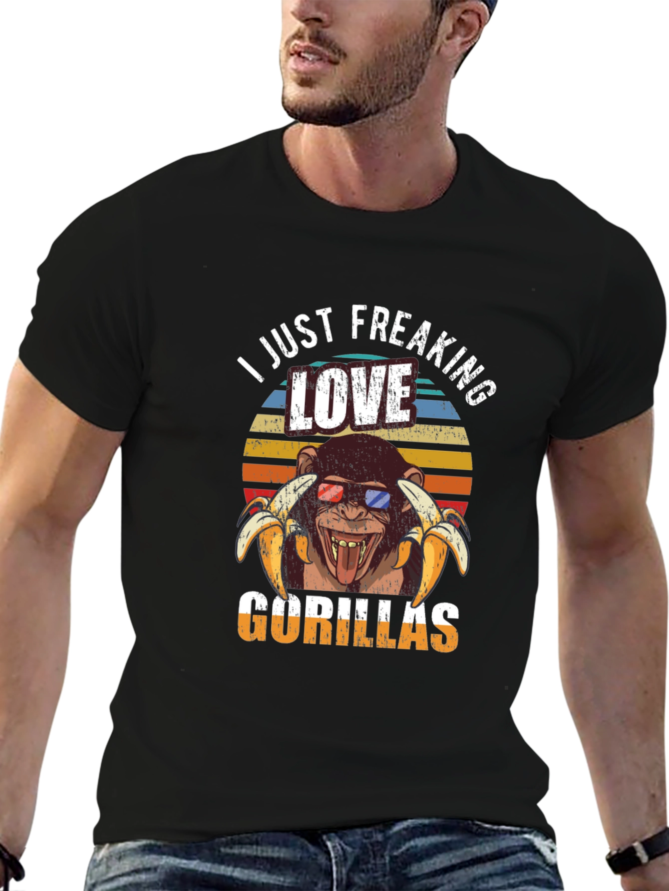 I Just Freaking Love Gorillas Graphic T-Shirt