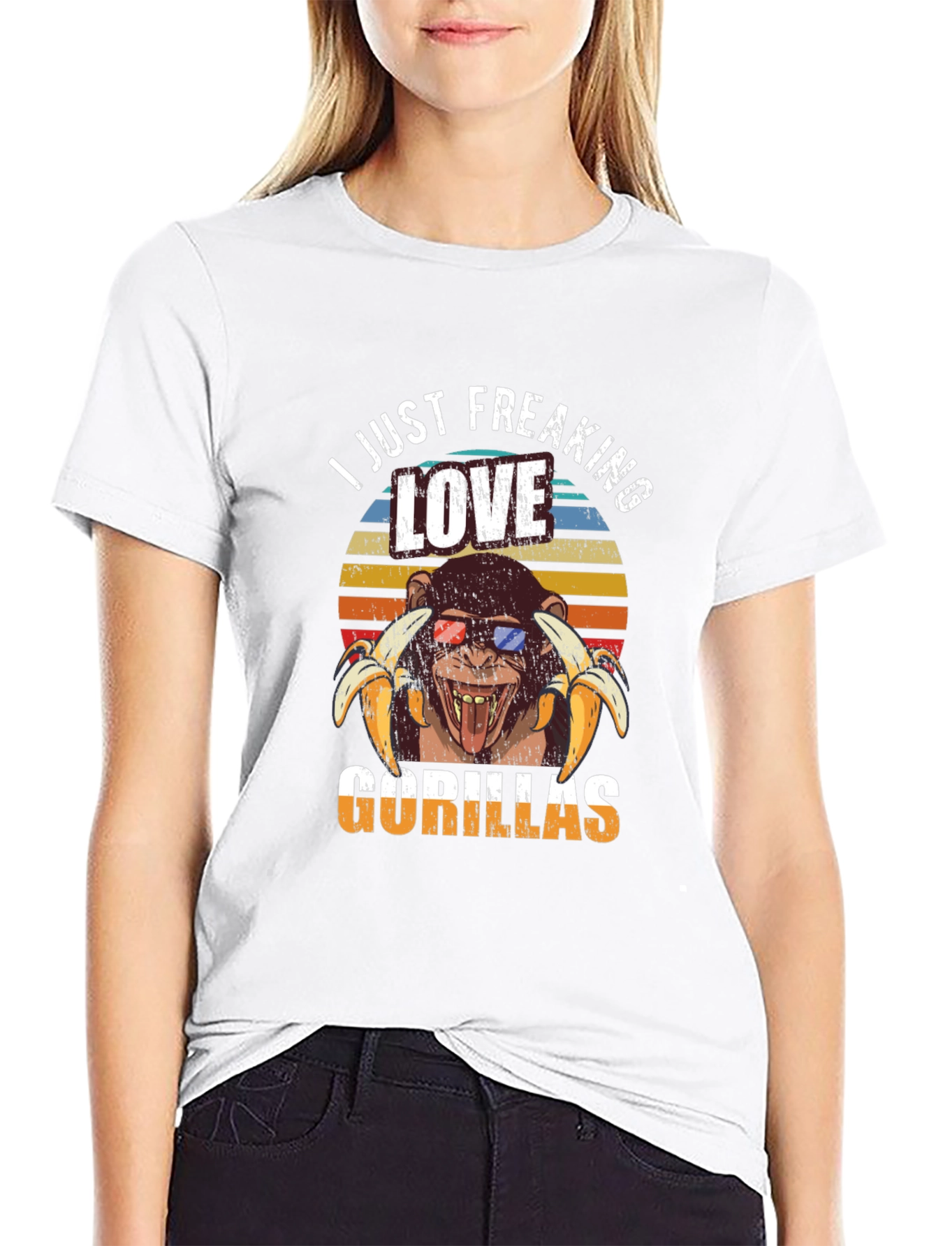 I Just Freaking Love Gorillas Graphic T-Shirt