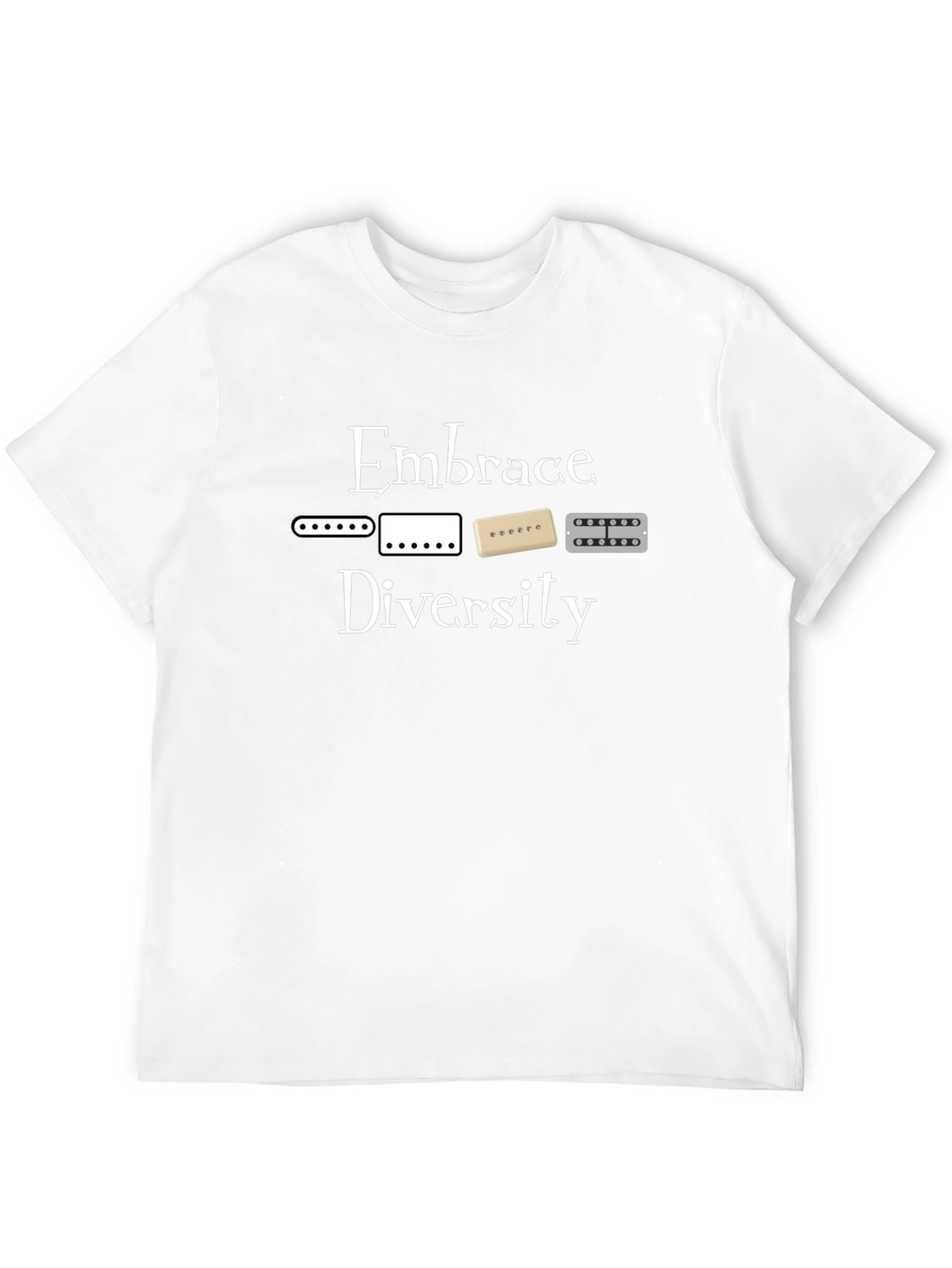 Embrace Diversity Guitar Pickups Graphic Tee