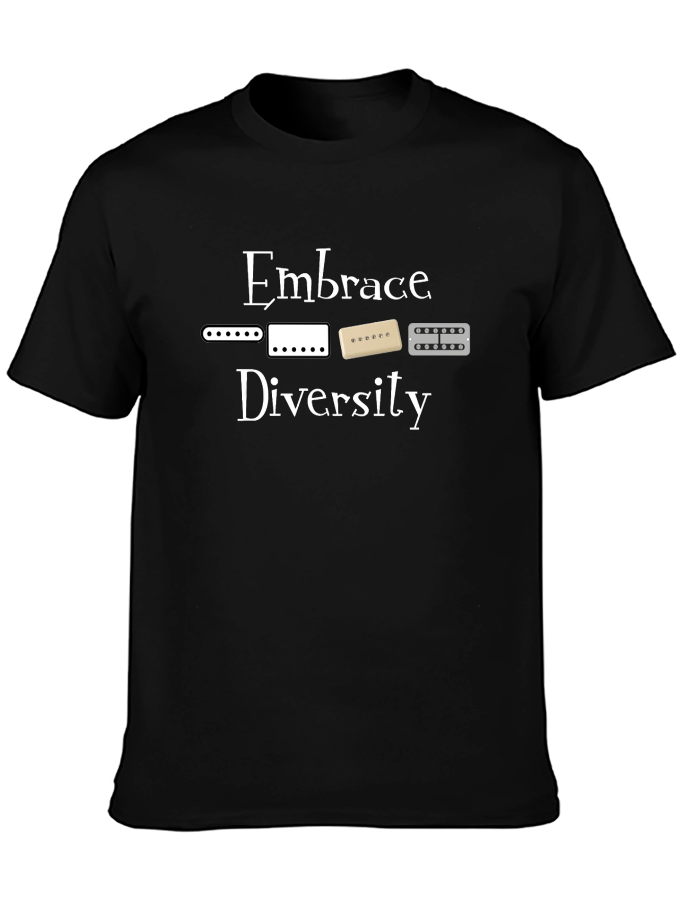 Embrace Diversity Guitar Pickups Graphic Tee