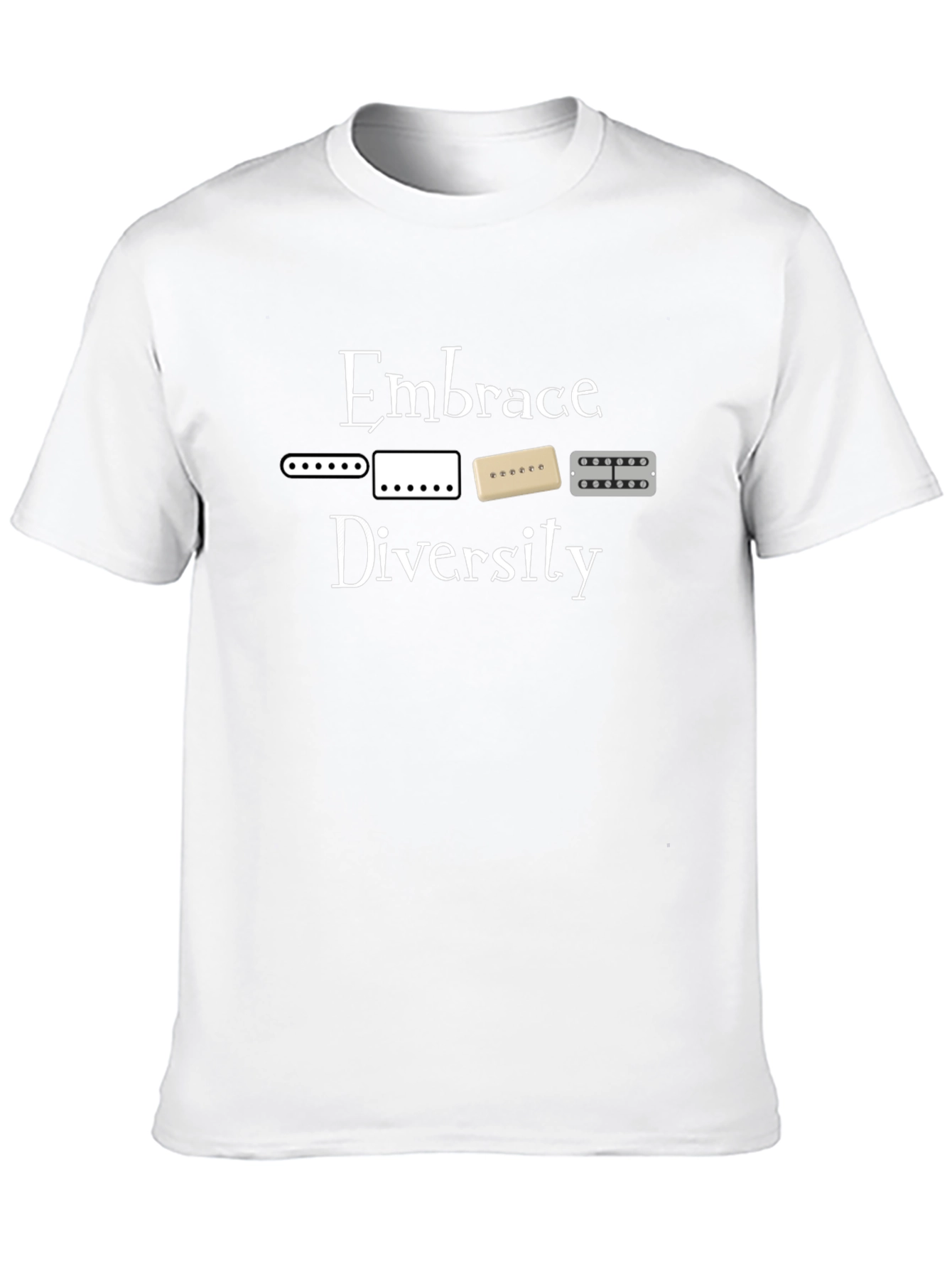 Embrace Diversity Guitar Pickups Graphic Tee