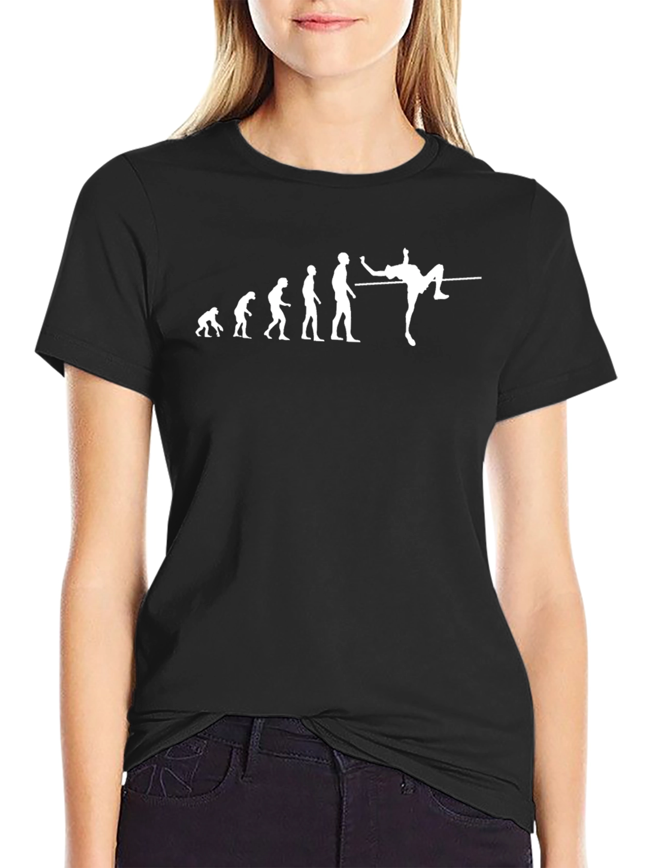 Evolution of High Jump Black T-Shirt