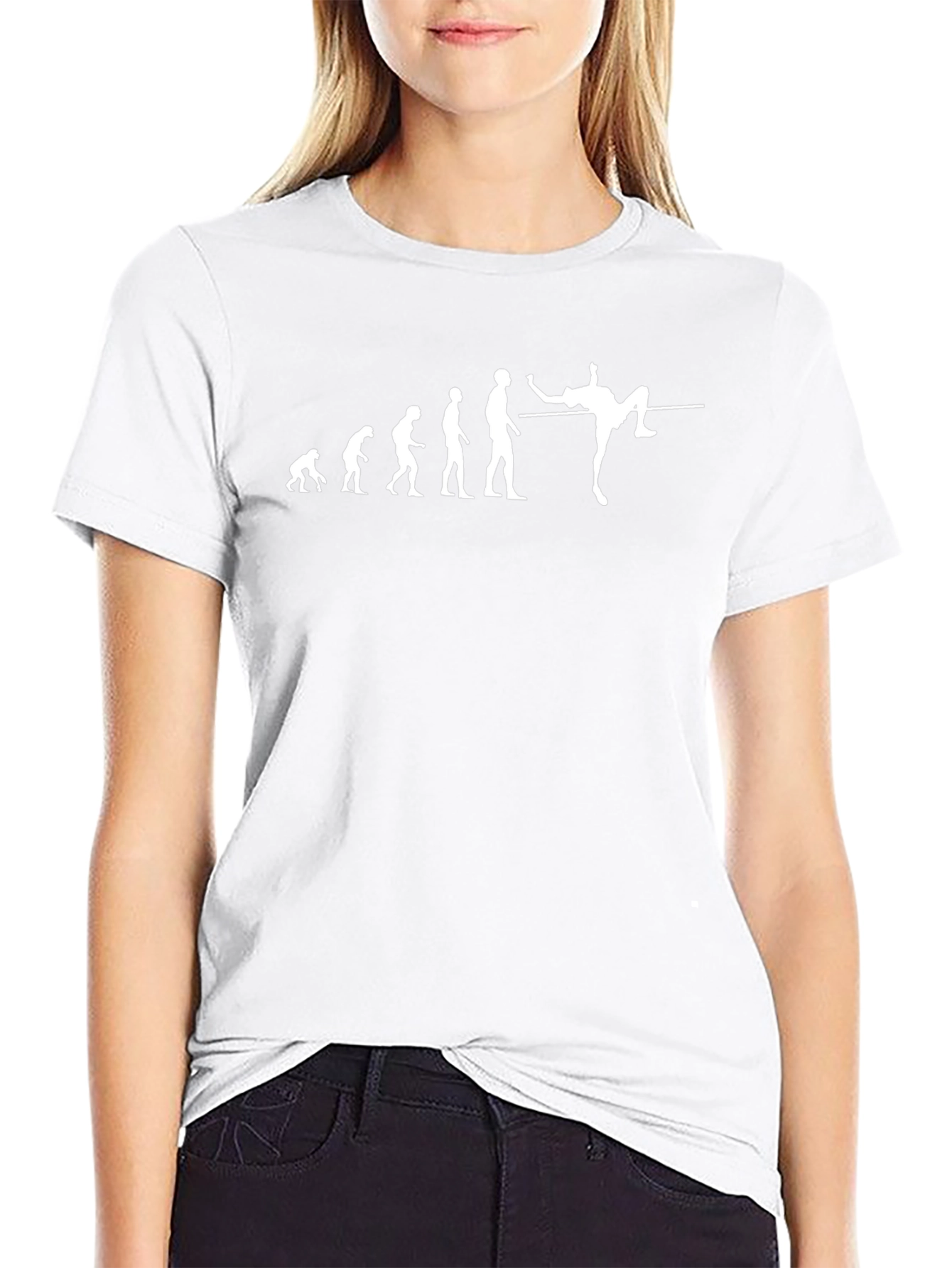 Evolution of High Jump Black T-Shirt