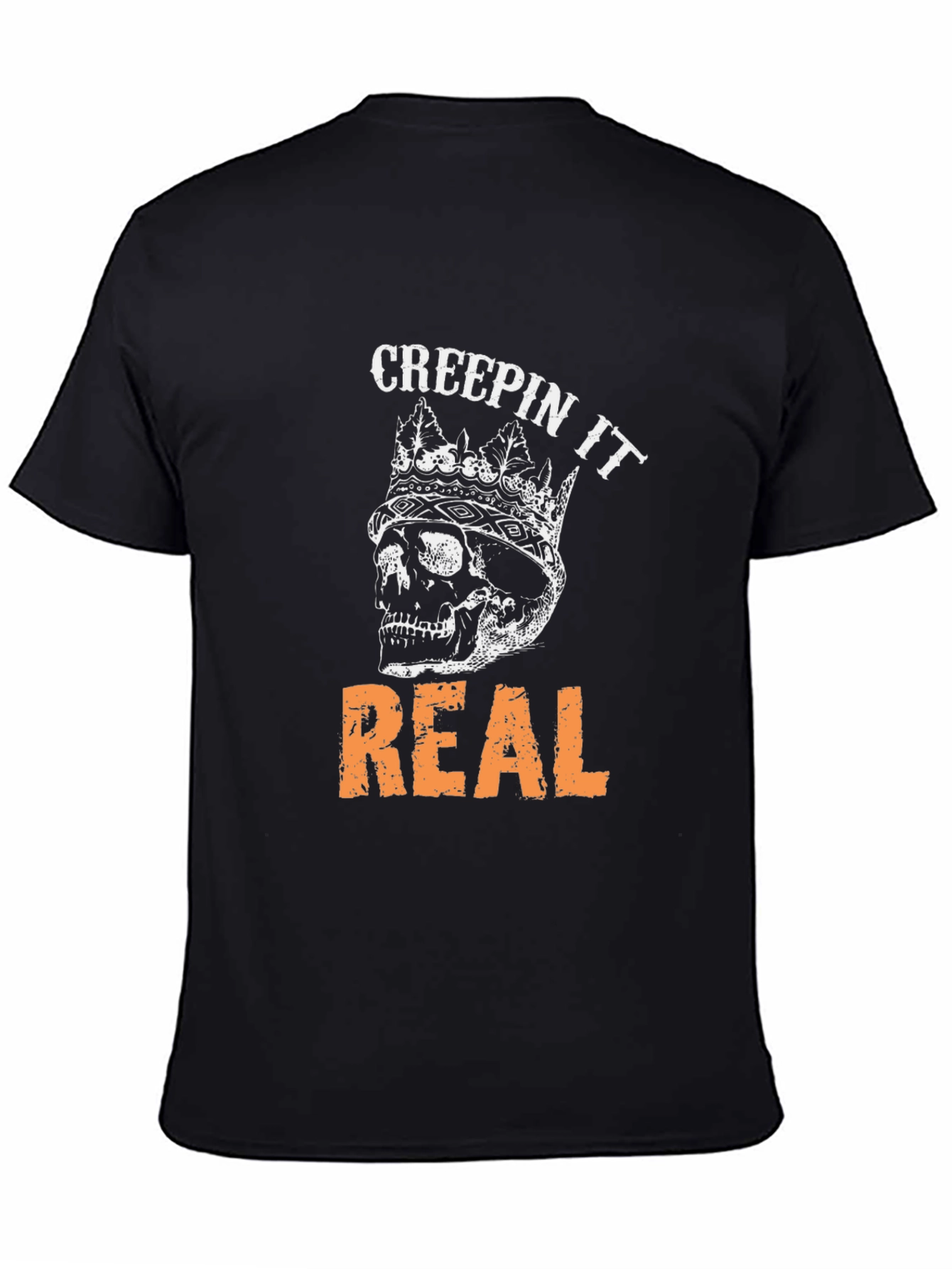 Creepin It Real Skull Graphic Tee