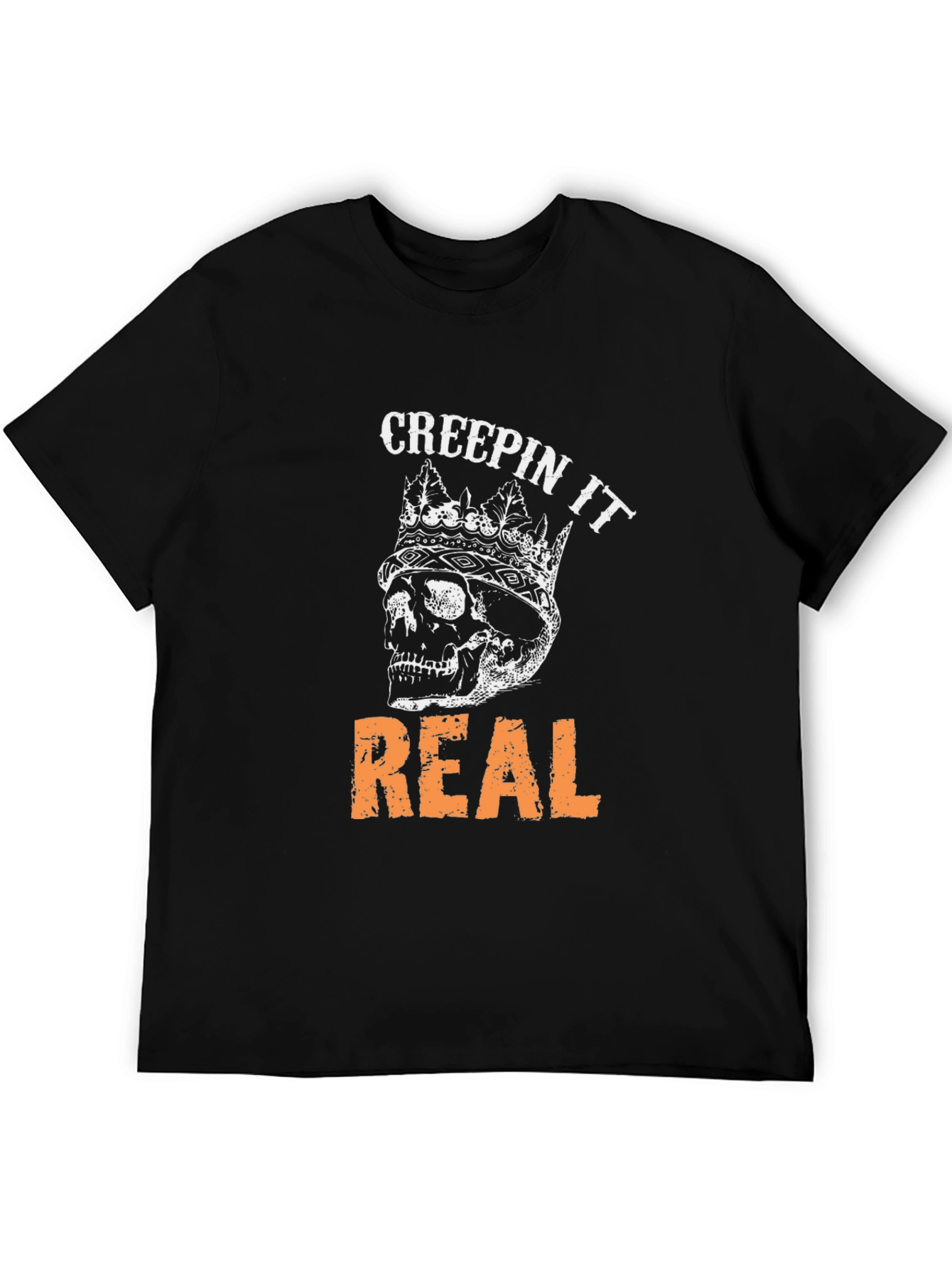 Creepin It Real Skull Graphic Tee