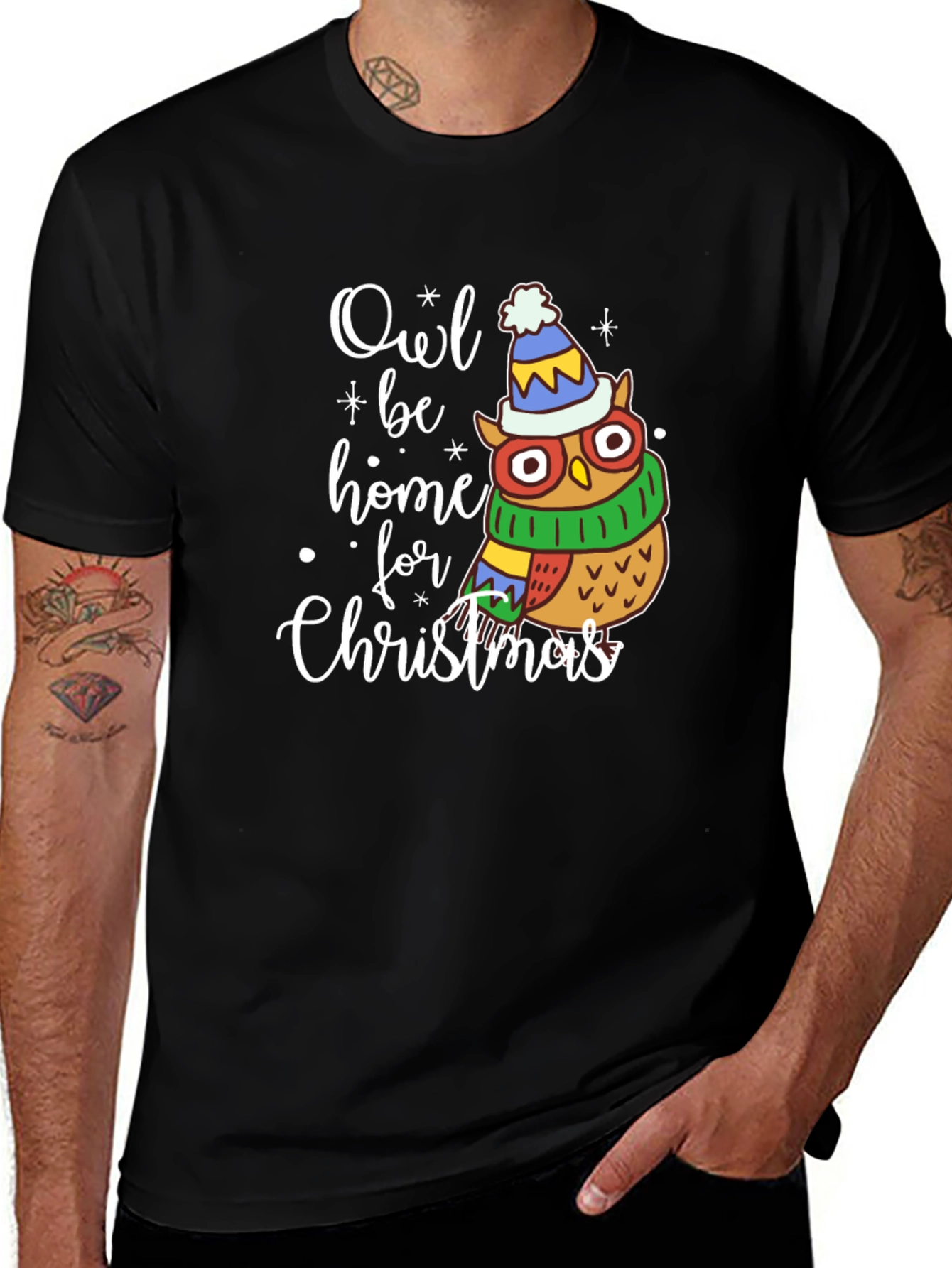 Owl Be Home for Christmas T-Shirt