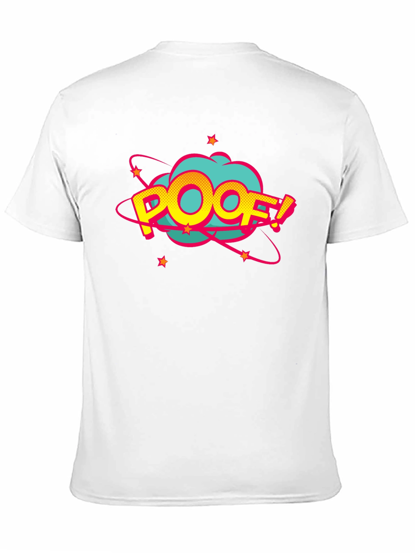 Poof! Graphic Print Black T-Shirt