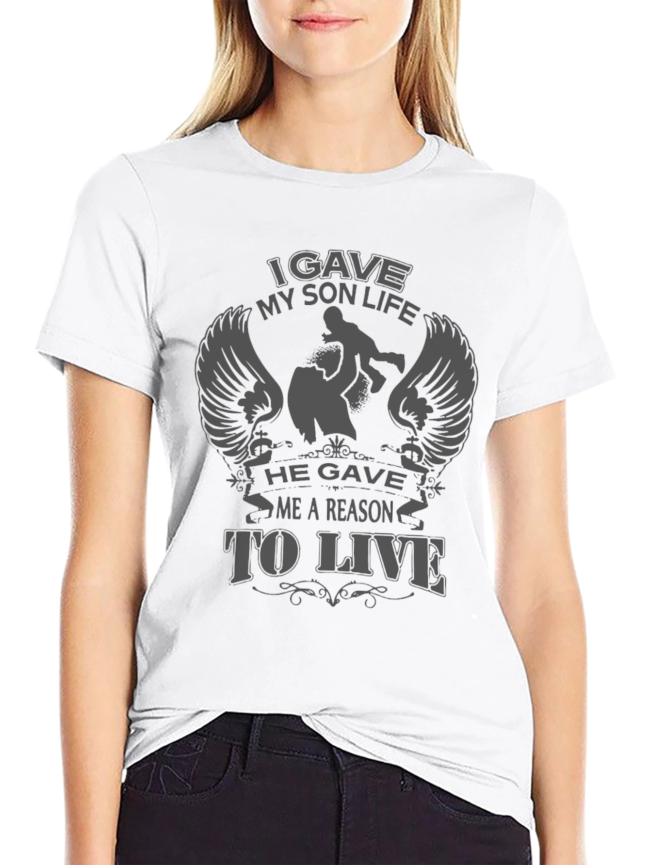 I Gave My Son Life Graphic Tee - Black