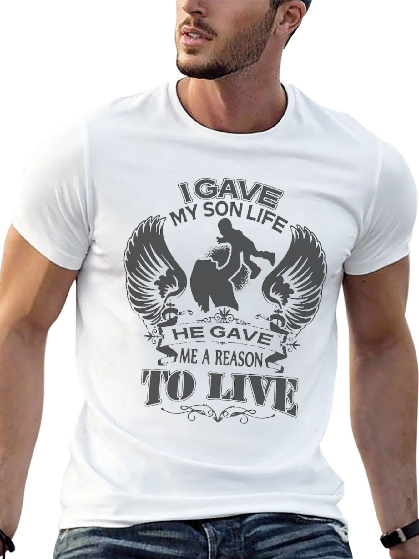 I Gave My Son Life Graphic Tee - Black