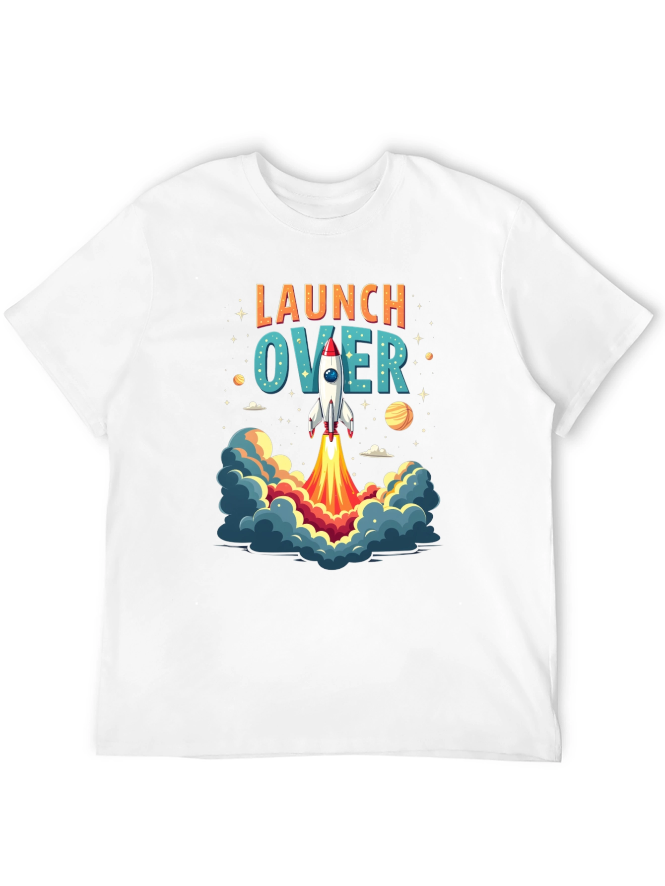 Launch Over Rocket Graphic Tee
