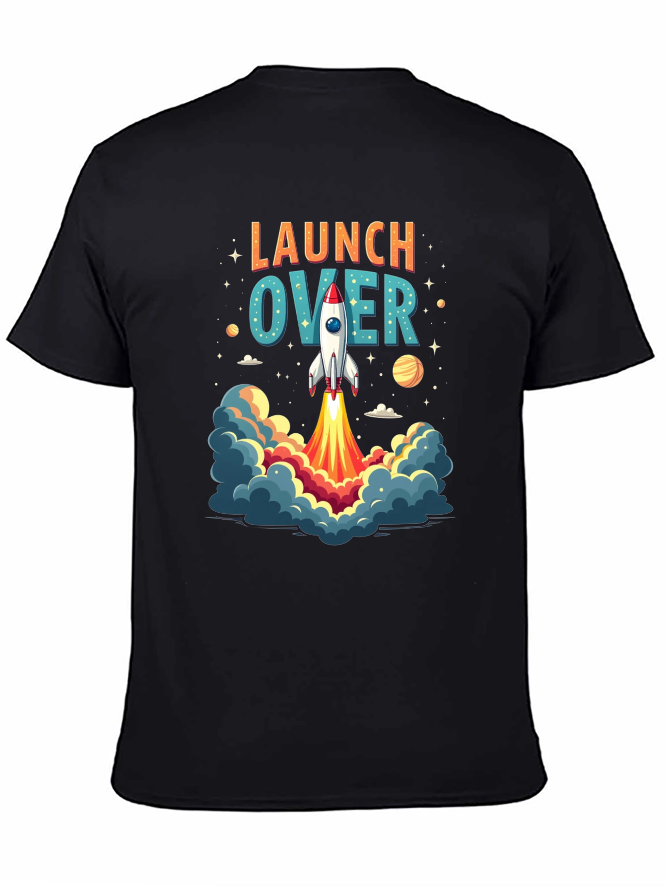 Launch Over Rocket Graphic Tee