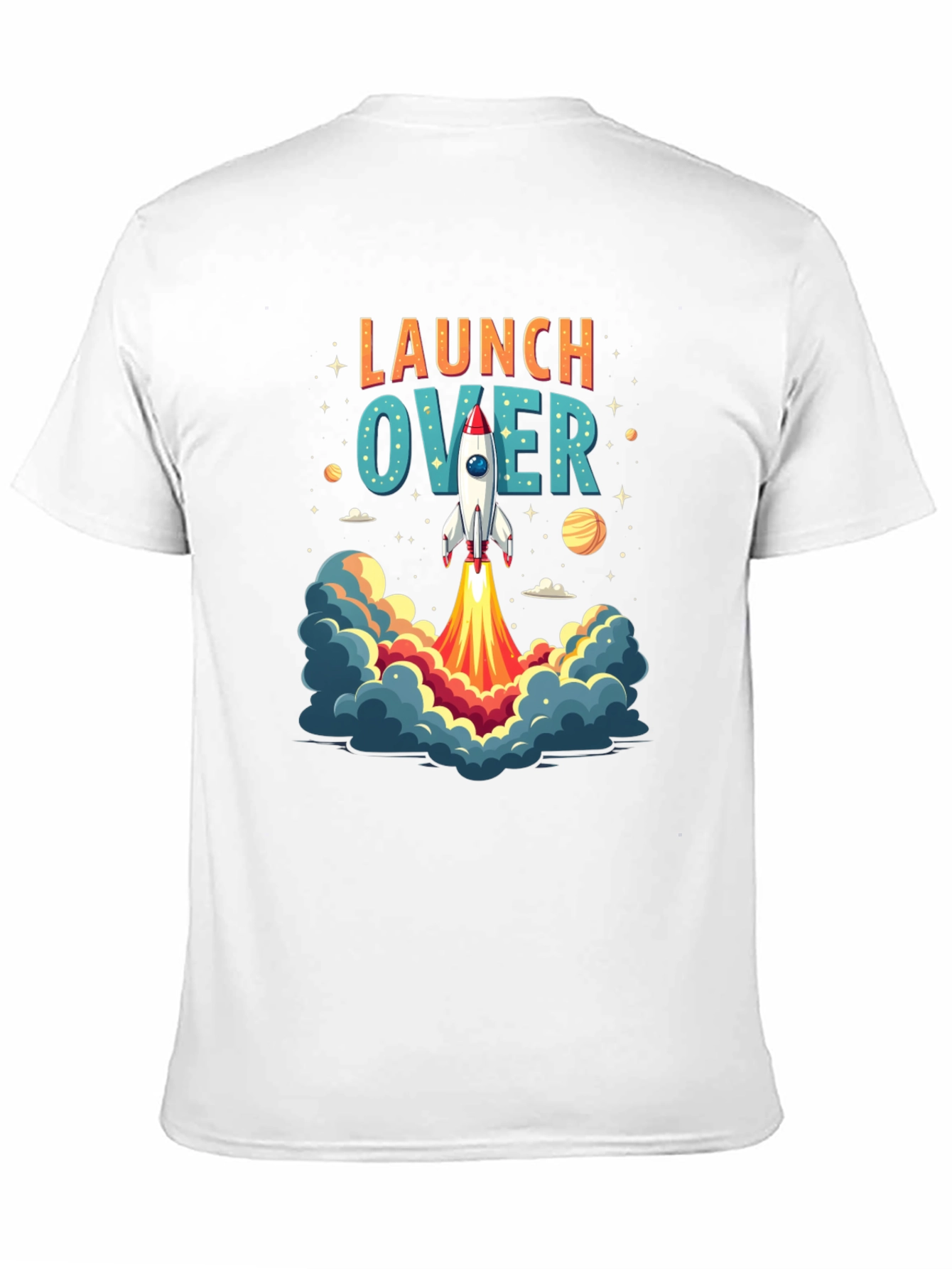 Launch Over Rocket Graphic Tee