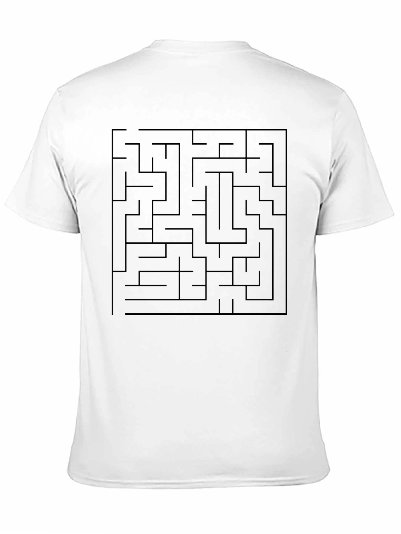 Maze Graphic Print Crew Neck T-Shirt
