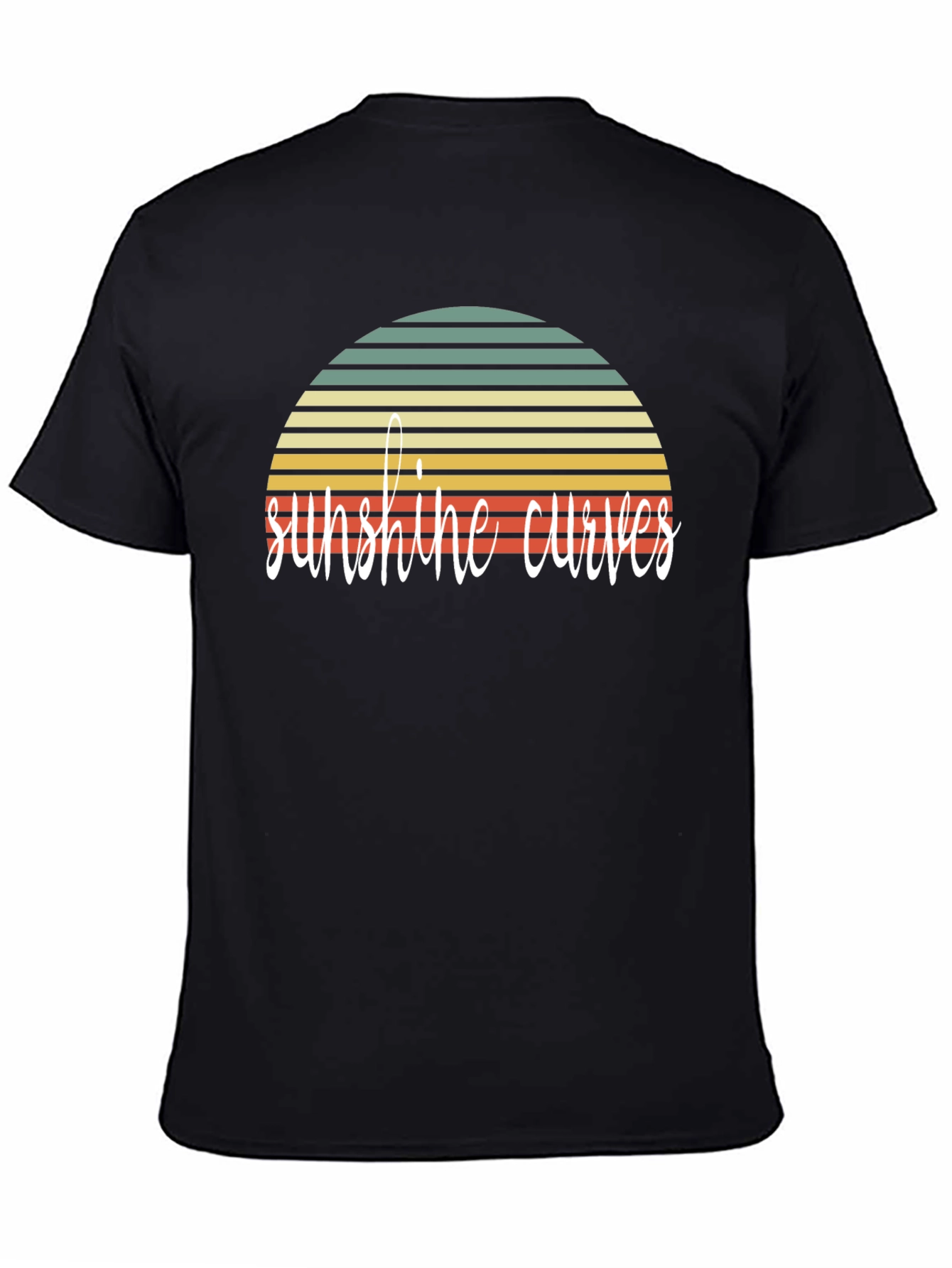 Sunshine Curves Graphic Tee - Retro Style