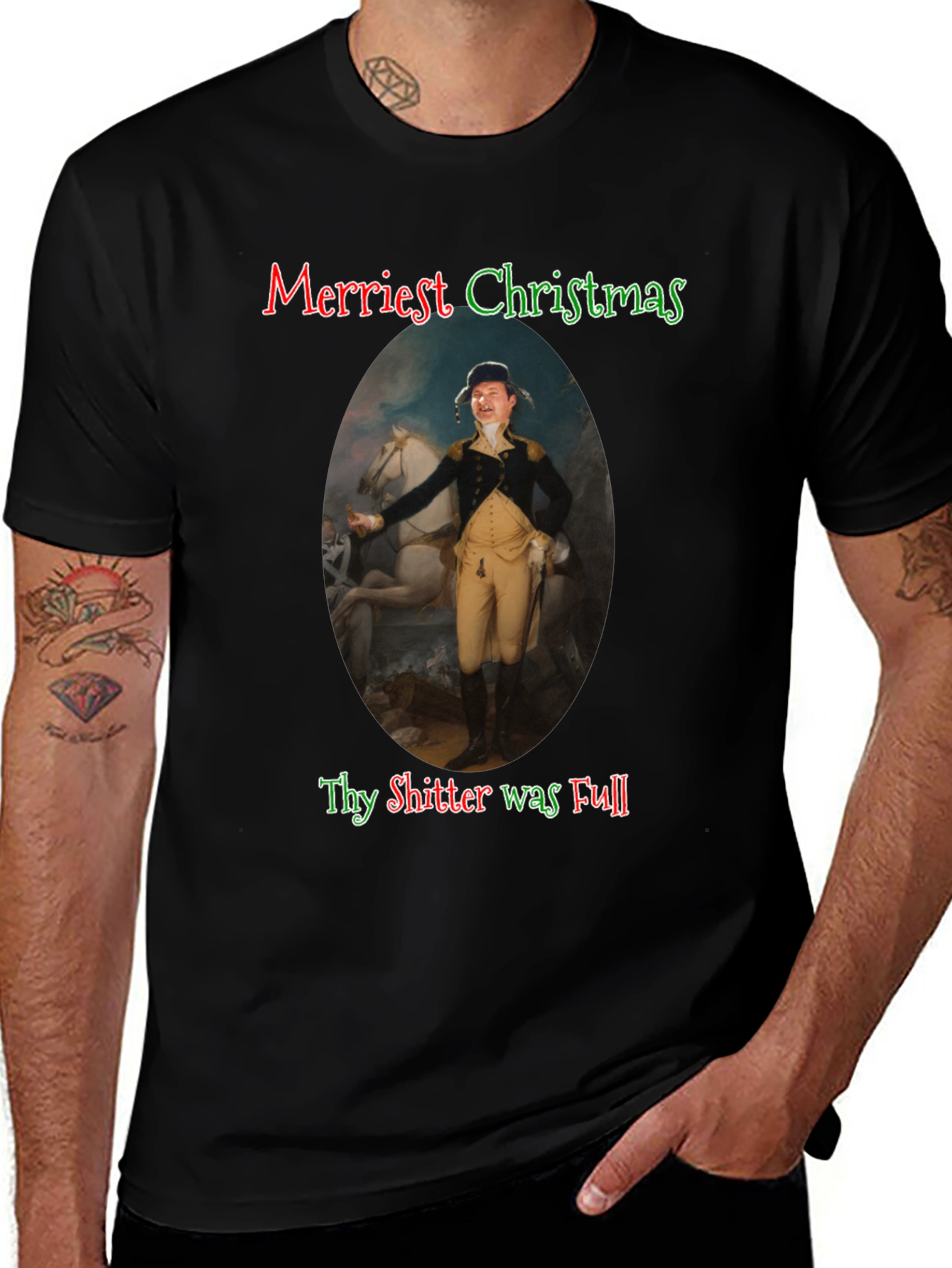 Merriest Christmas Thy Shitter Was Full T-Shirt