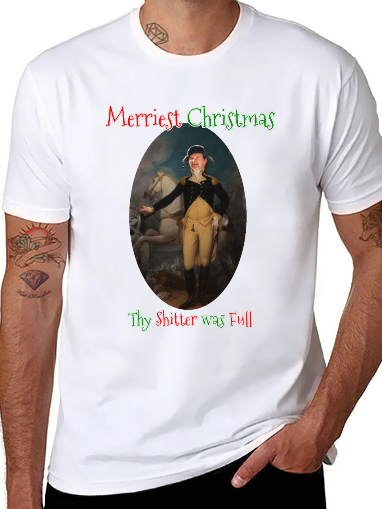 Merriest Christmas Thy Shitter Was Full T-Shirt