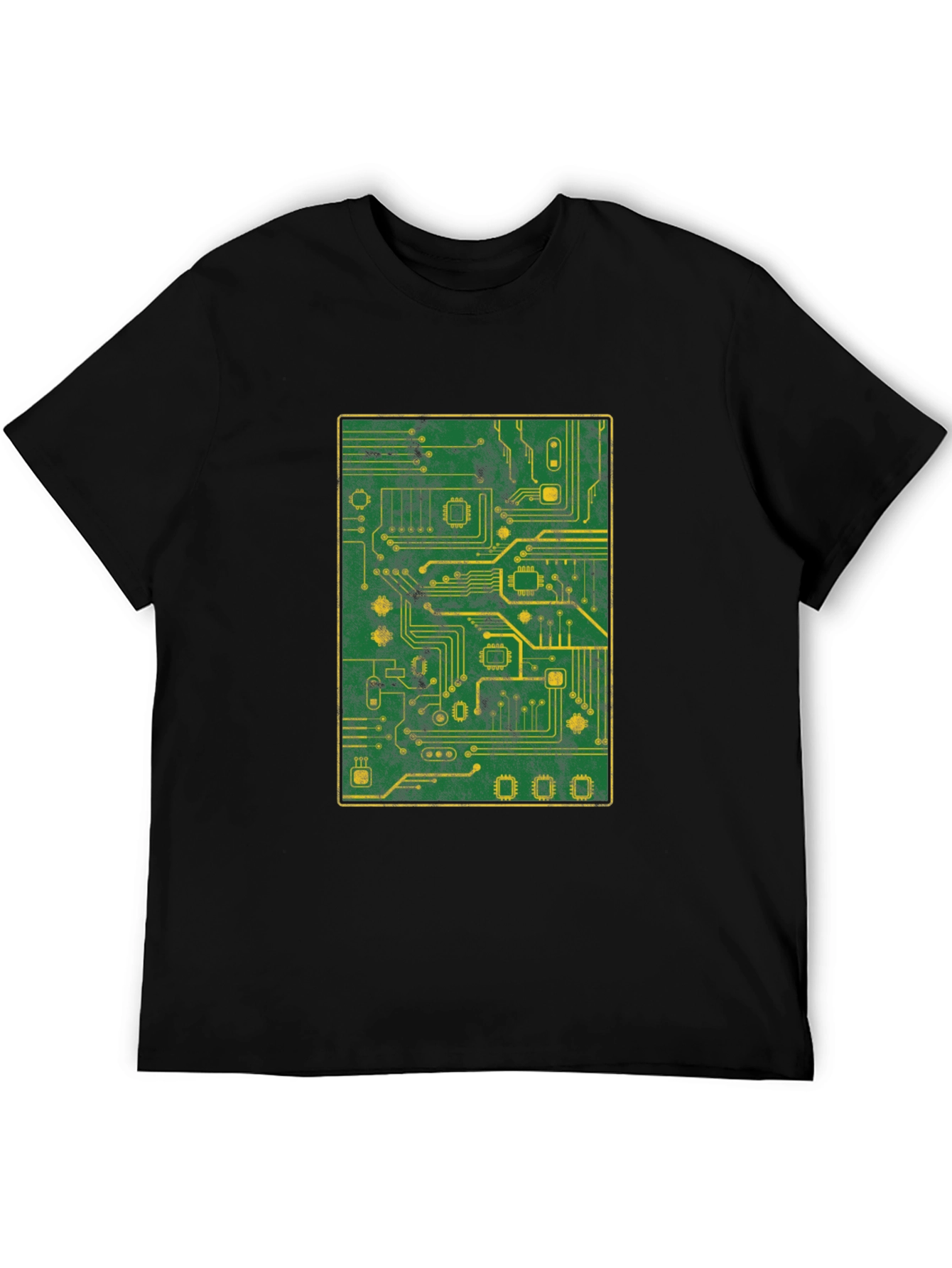 Circuit Board Graphic T-Shirt - Tech Geek Style