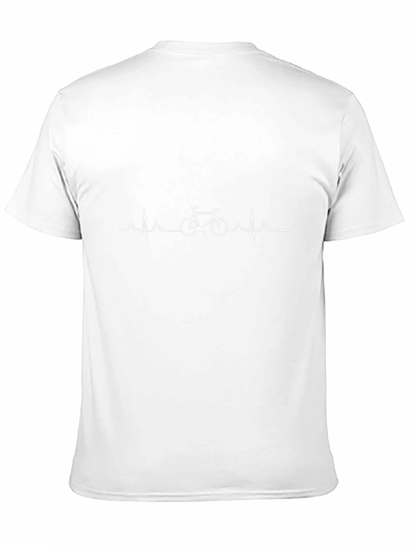 Heartbeat Bicycle Graphic Tee - Black
