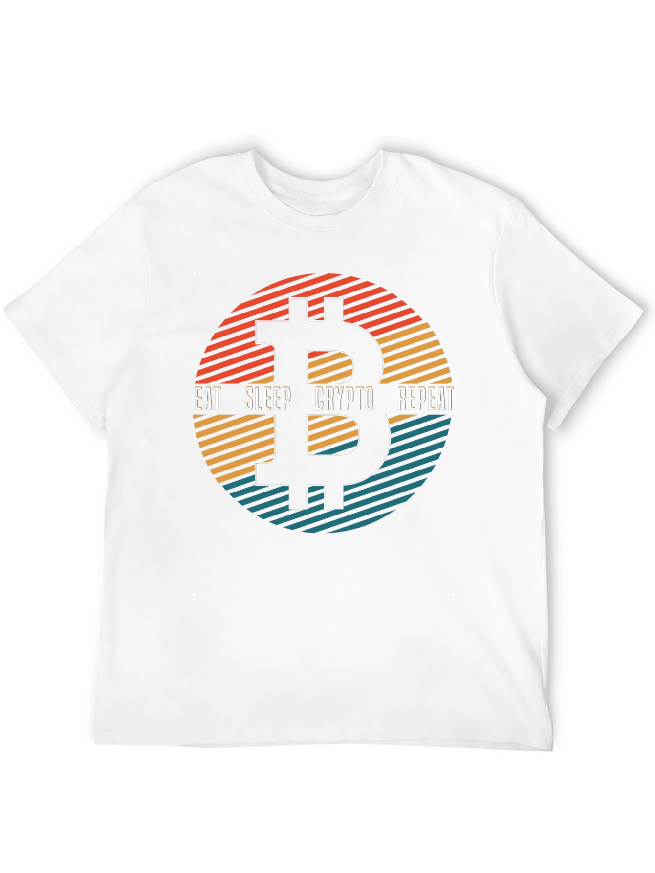 Eat Sleep Crypto Repeat Bitcoin Graphic Tee