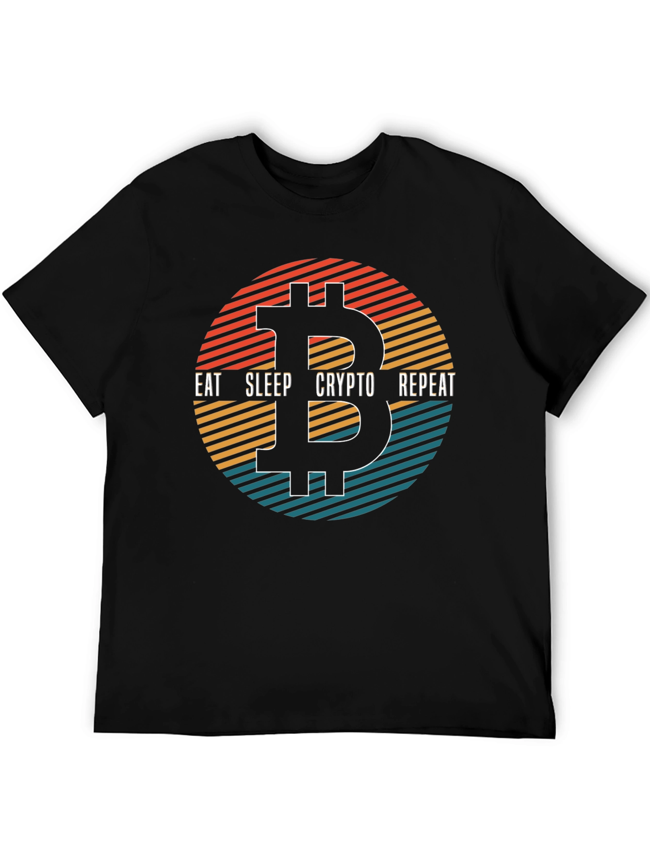 Eat Sleep Crypto Repeat Bitcoin Graphic Tee