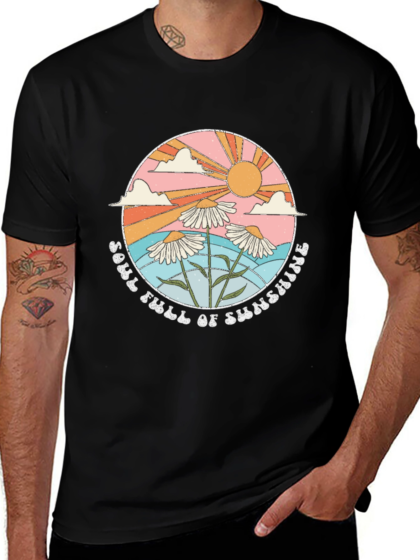Soul Full of Sunshine Graphic Tee - Black