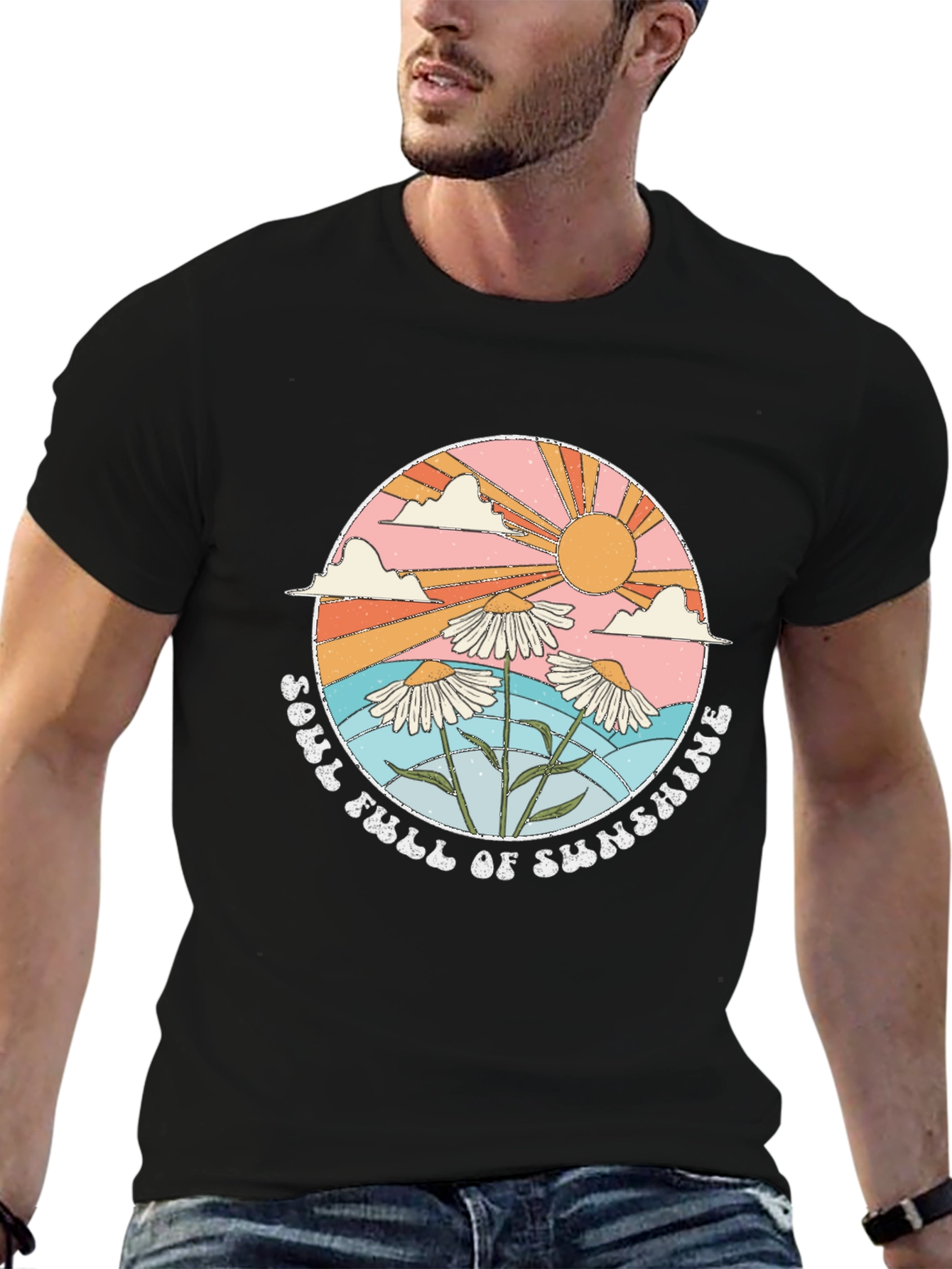 Soul Full of Sunshine Graphic Tee - Black