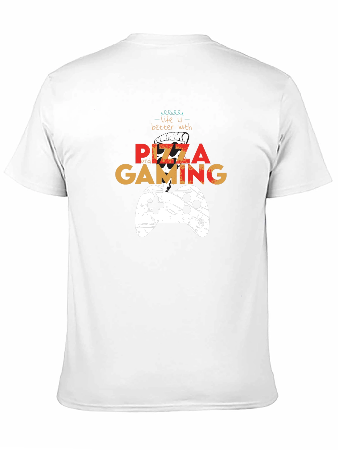 Pizza & Gaming T-Shirt - Gamer Style