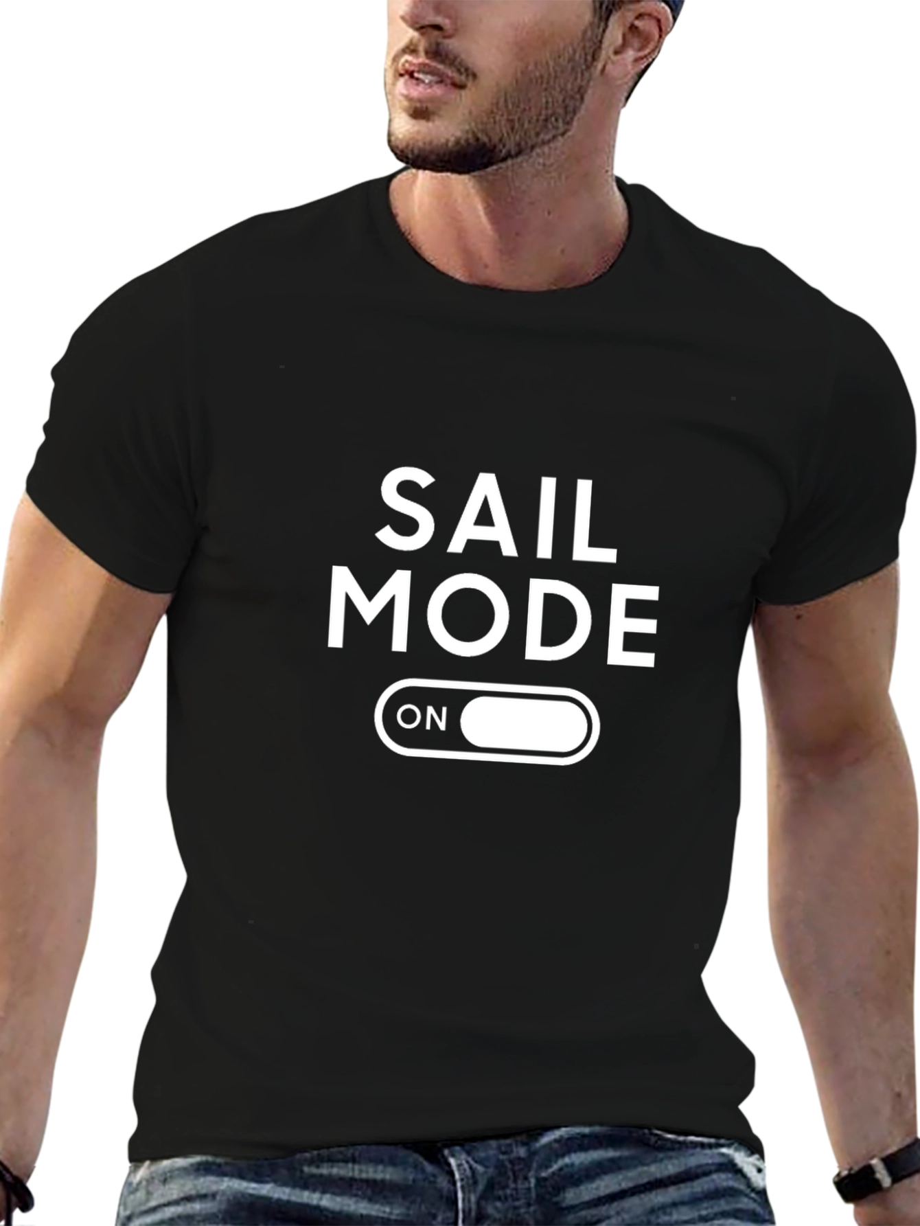 Sail Mode On T-Shirt - Nautical Adventure Apparel