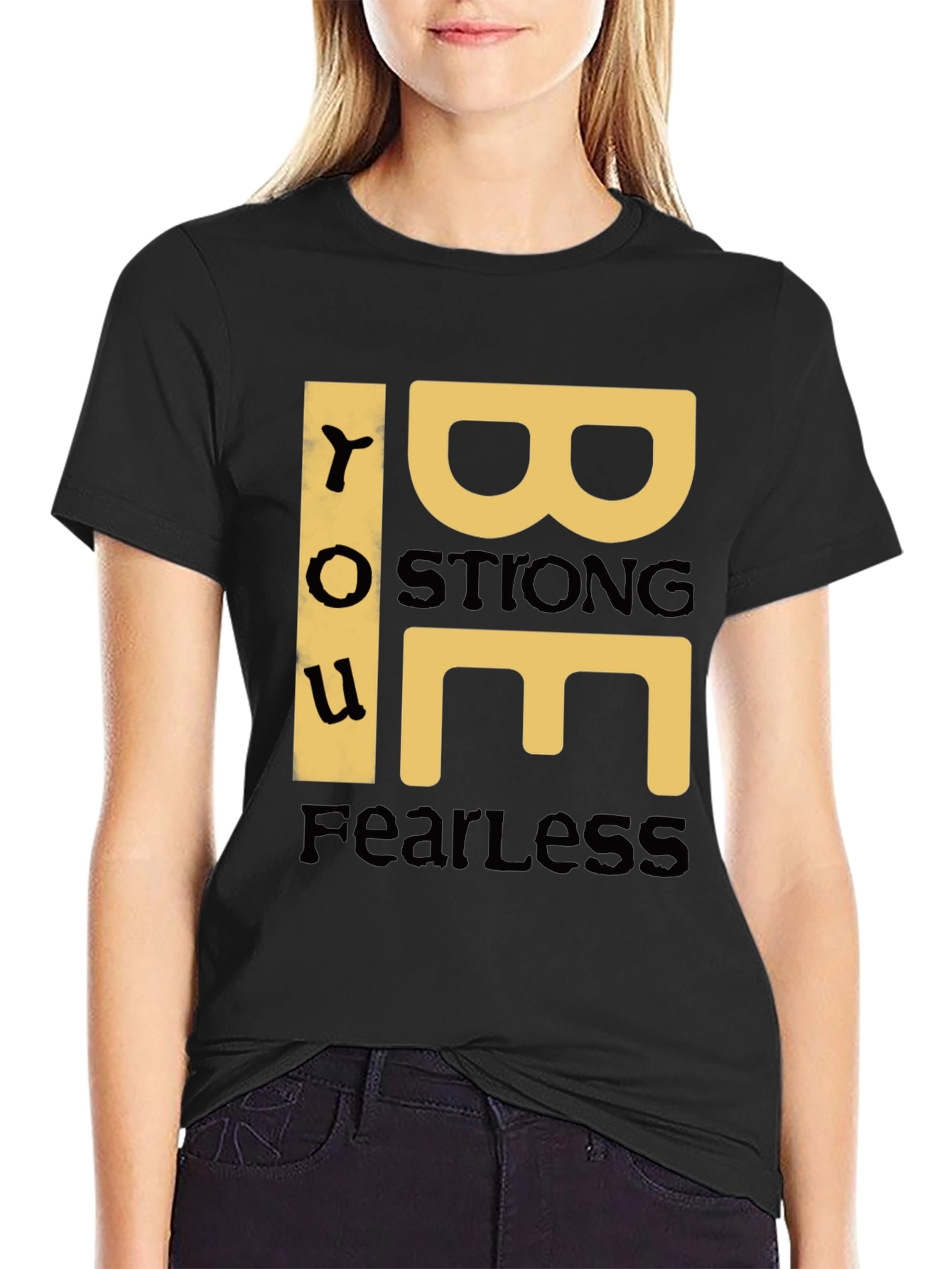 Be You Graphic Print T-Shirt - Black