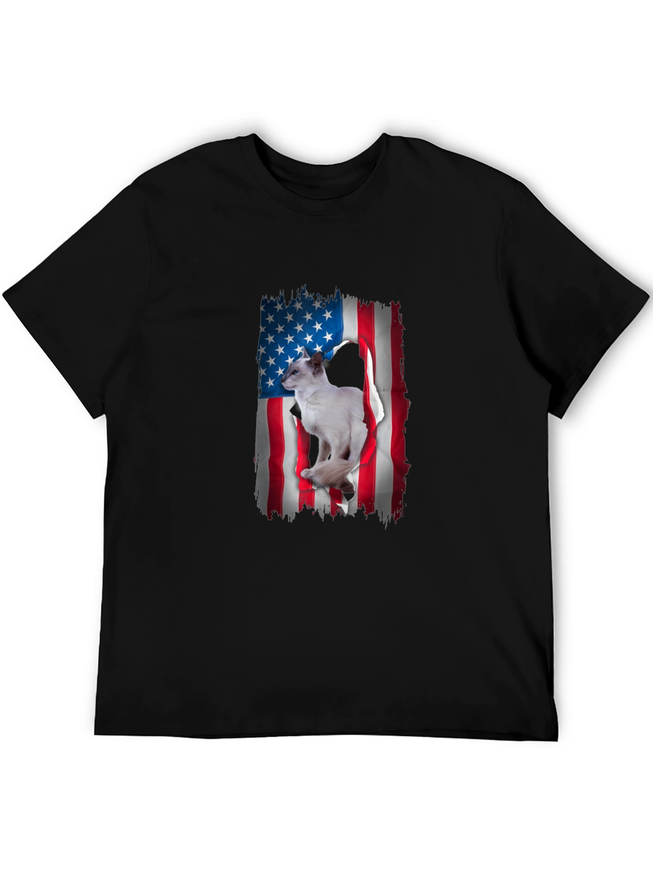 American Flag Cat T-Shirt