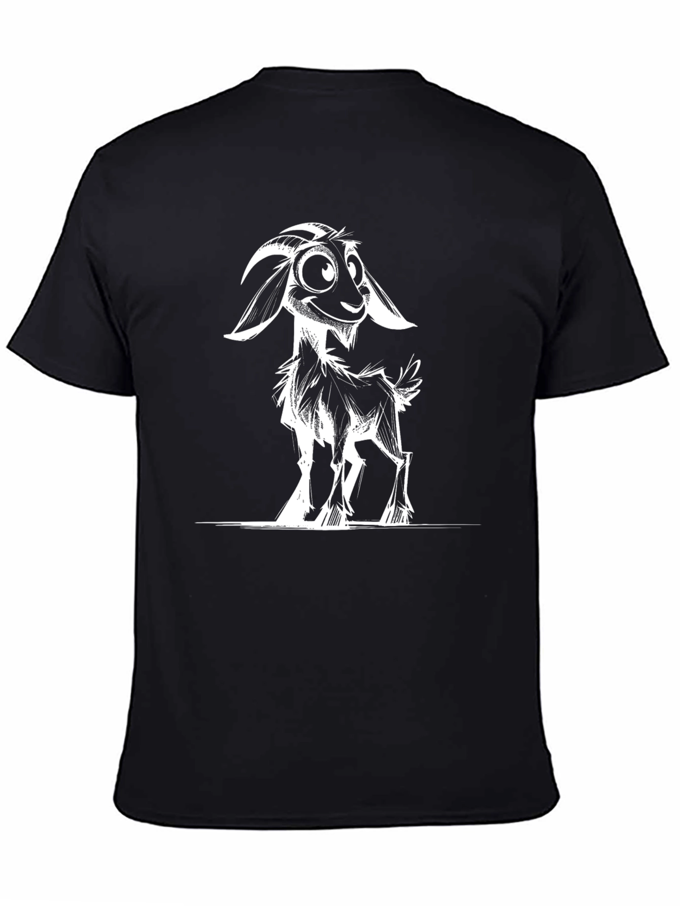Cool Goat Graphic Black T-Shirt
