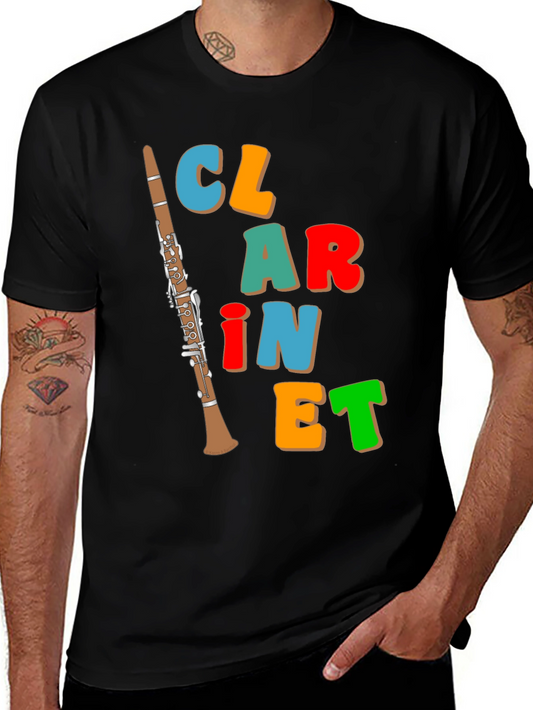 Clarinet T-Shirt Colorful Music Tee