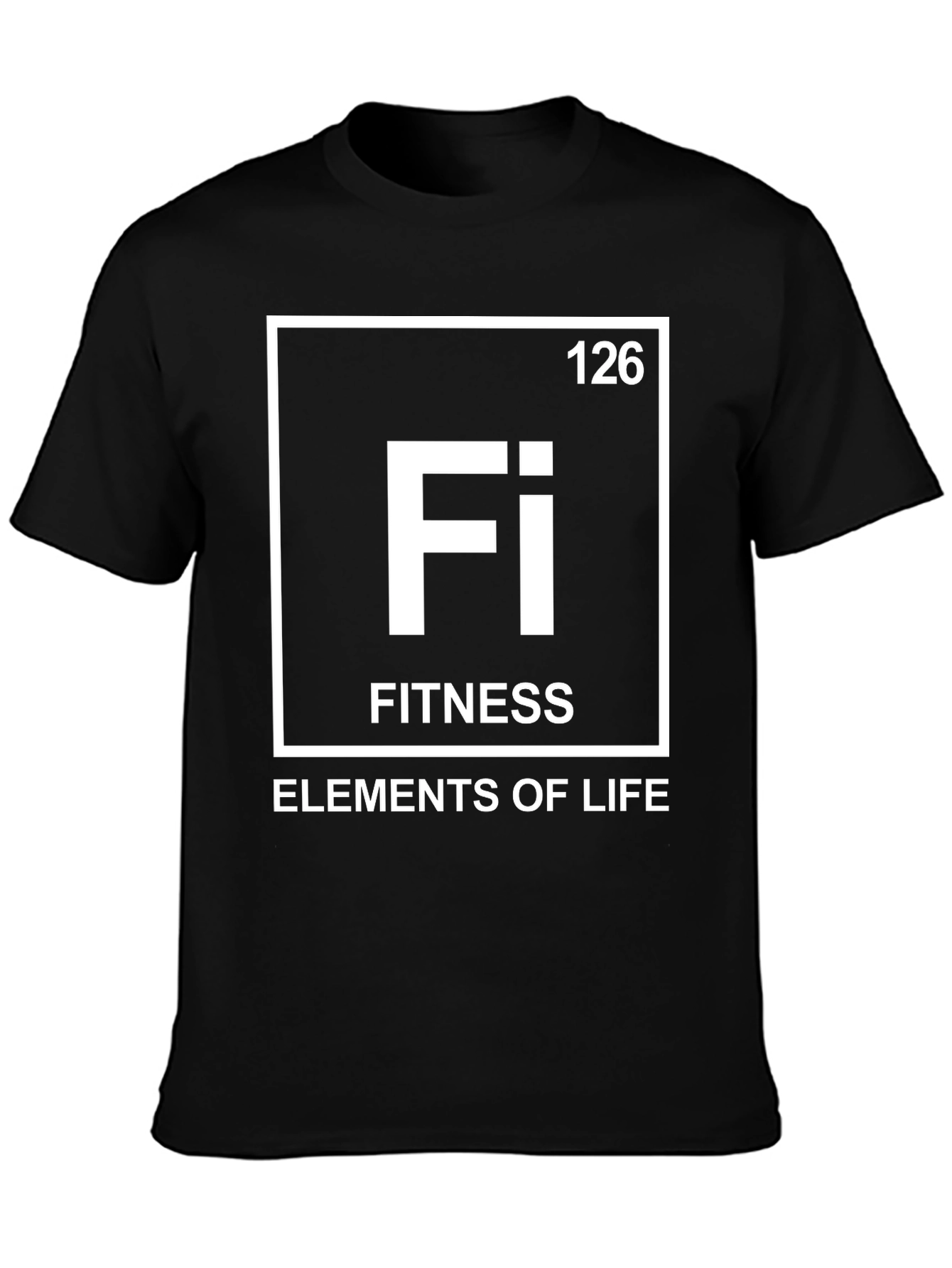Fitness Elements of Life Graphic Tee - Black