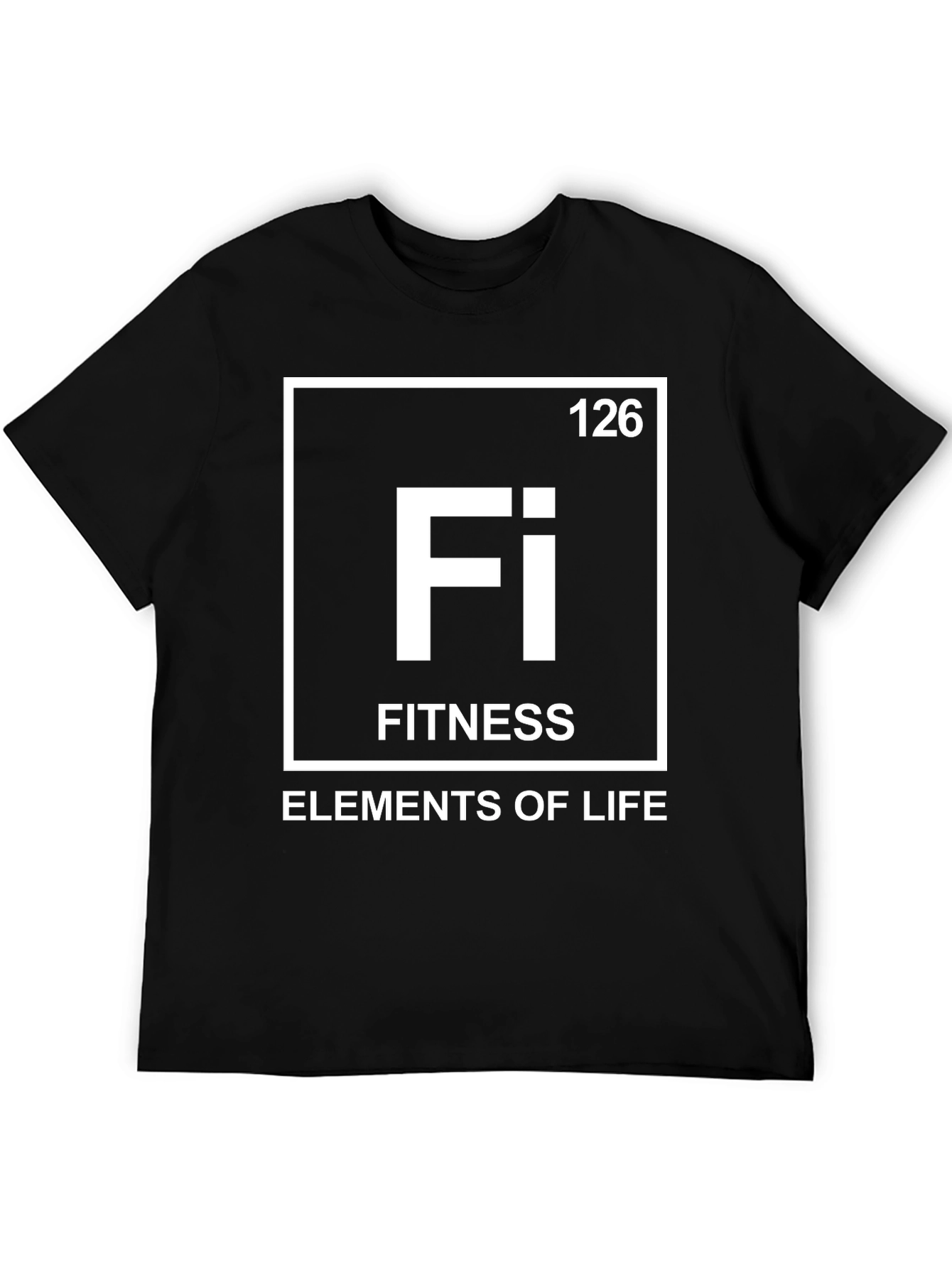 Fitness Elements of Life Graphic Tee - Black