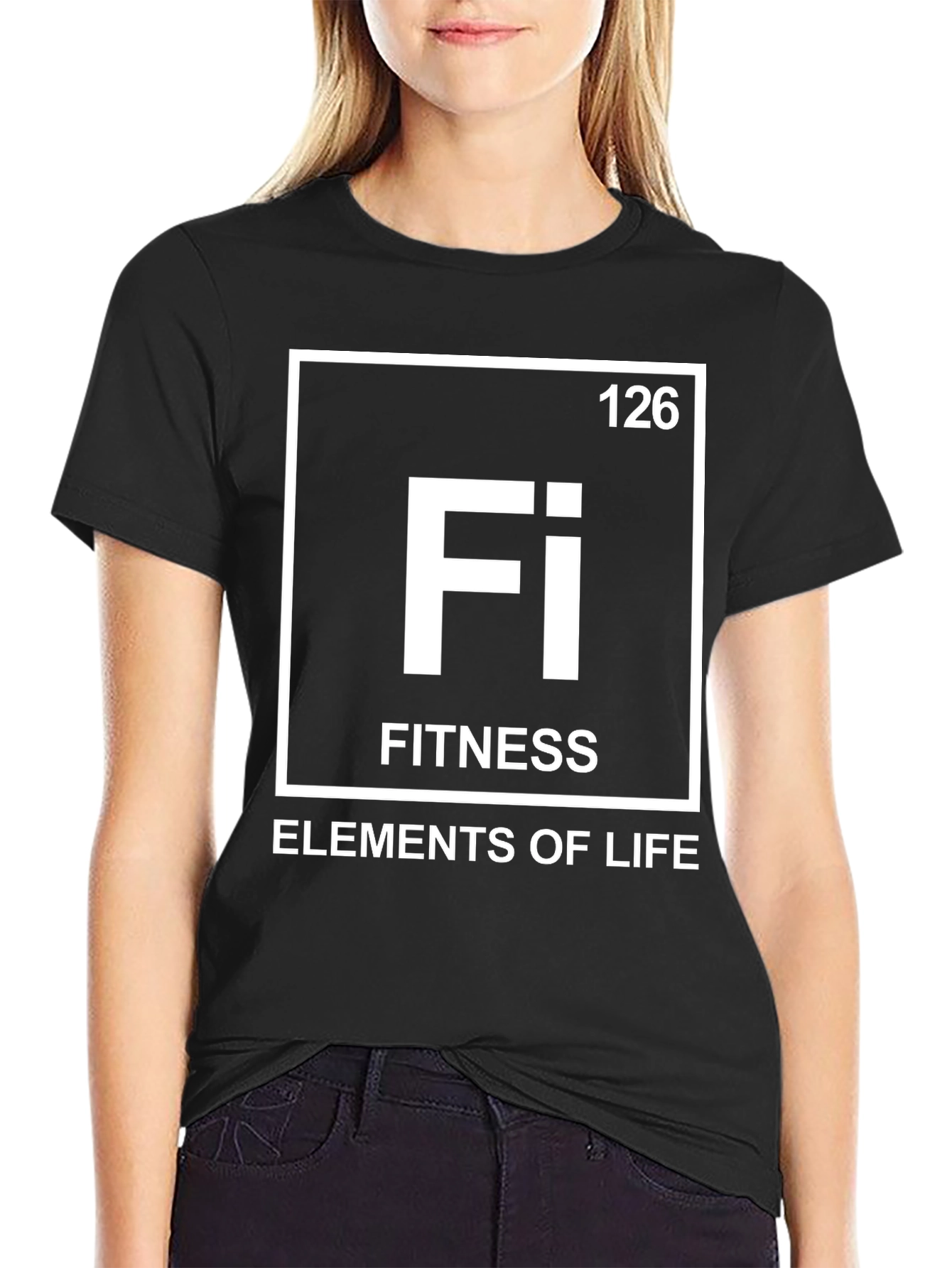 Fitness Elements of Life Graphic Tee - Black