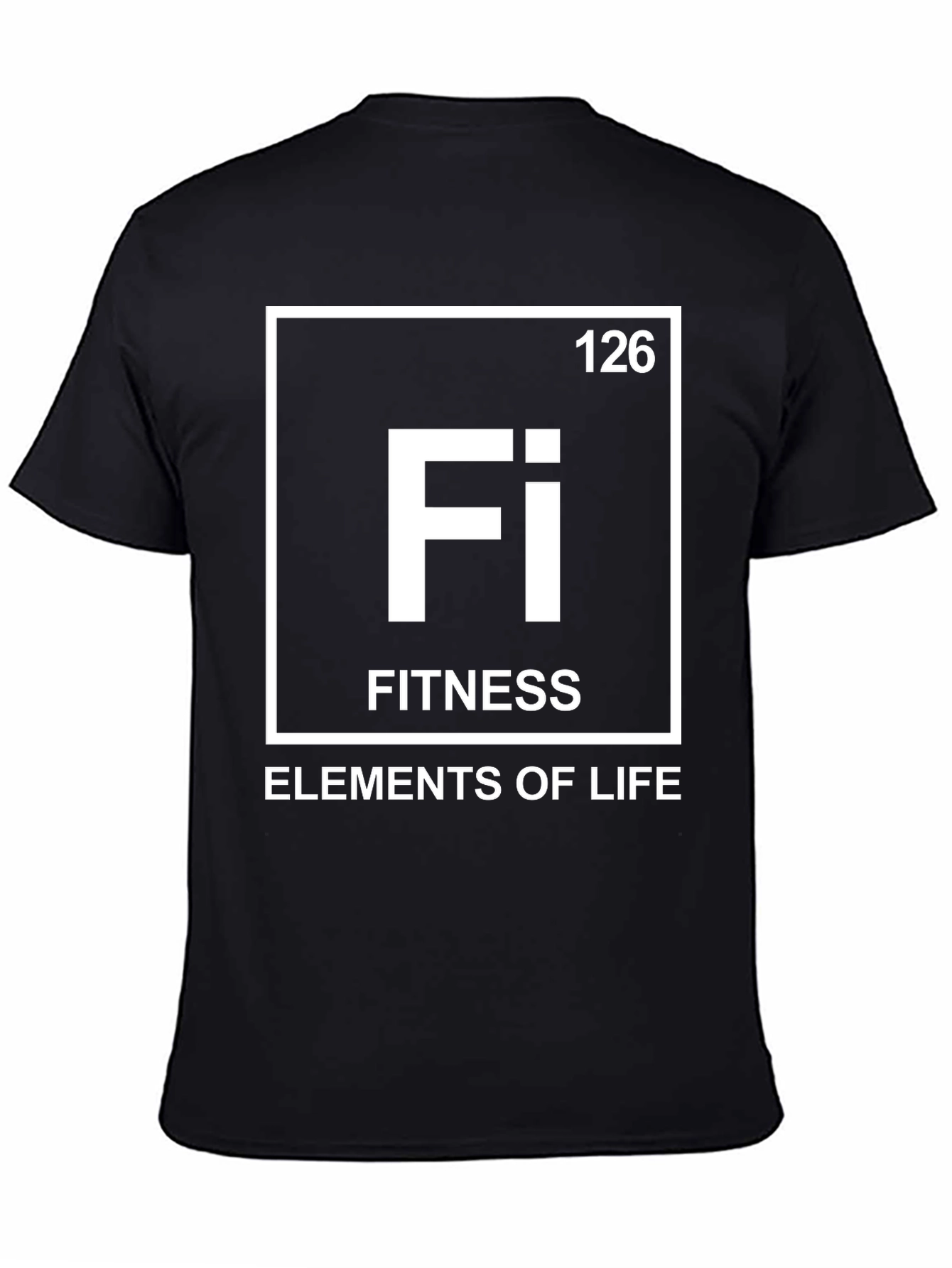 Fitness Elements of Life Graphic Tee - Black