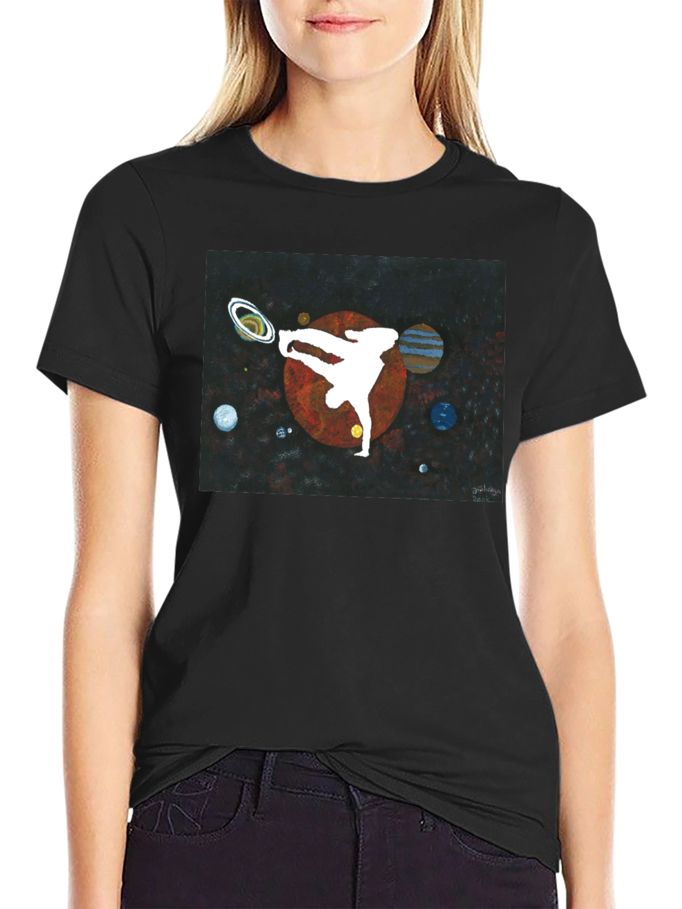 Cosmic Breakdancer Graphic T-Shirt