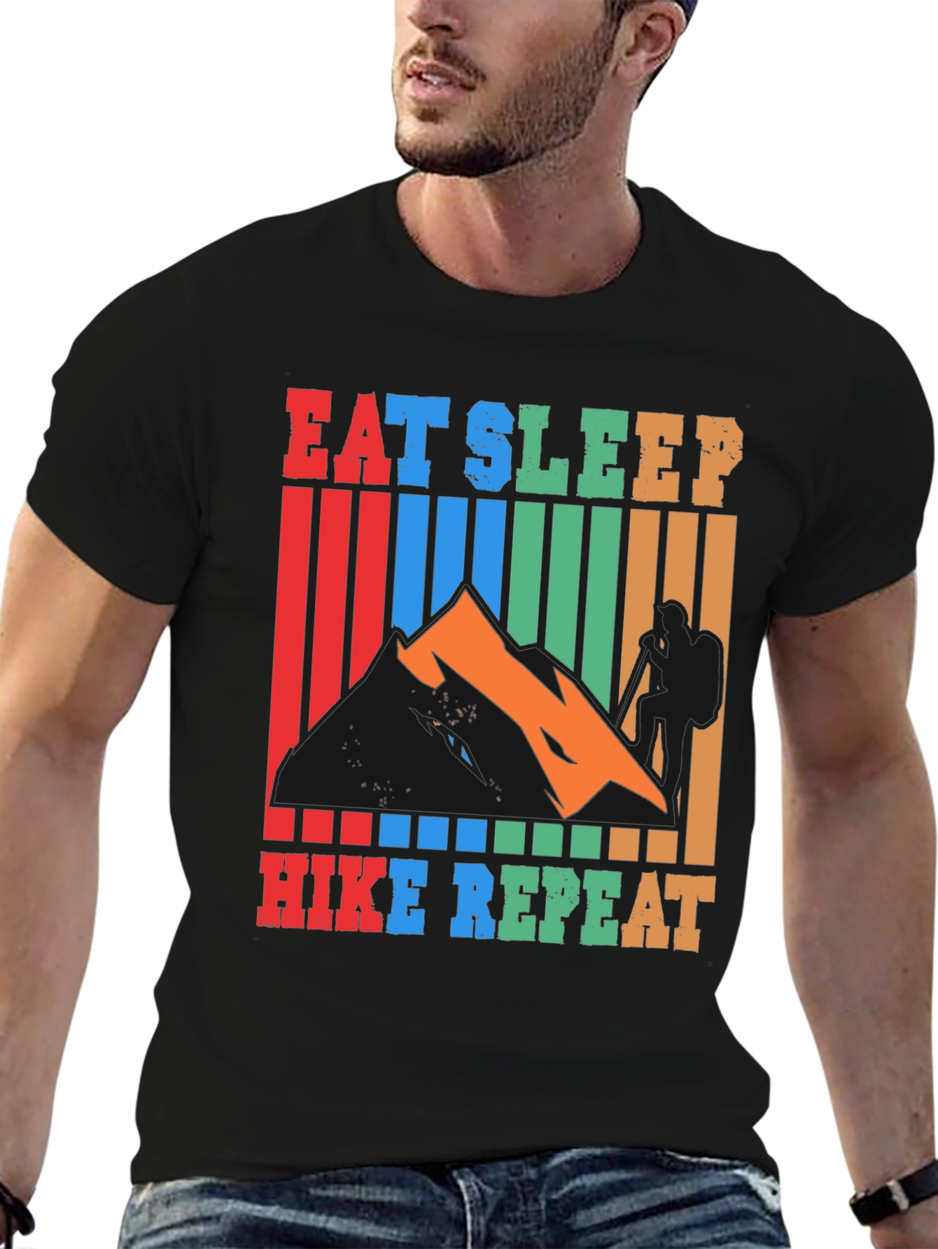 Eat Sleep Hike Repeat Graphic T-Shirt