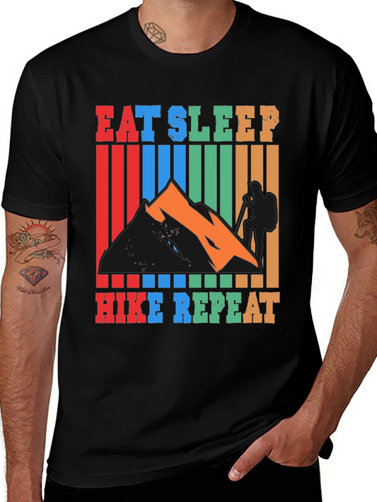 Eat Sleep Hike Repeat Graphic T-Shirt