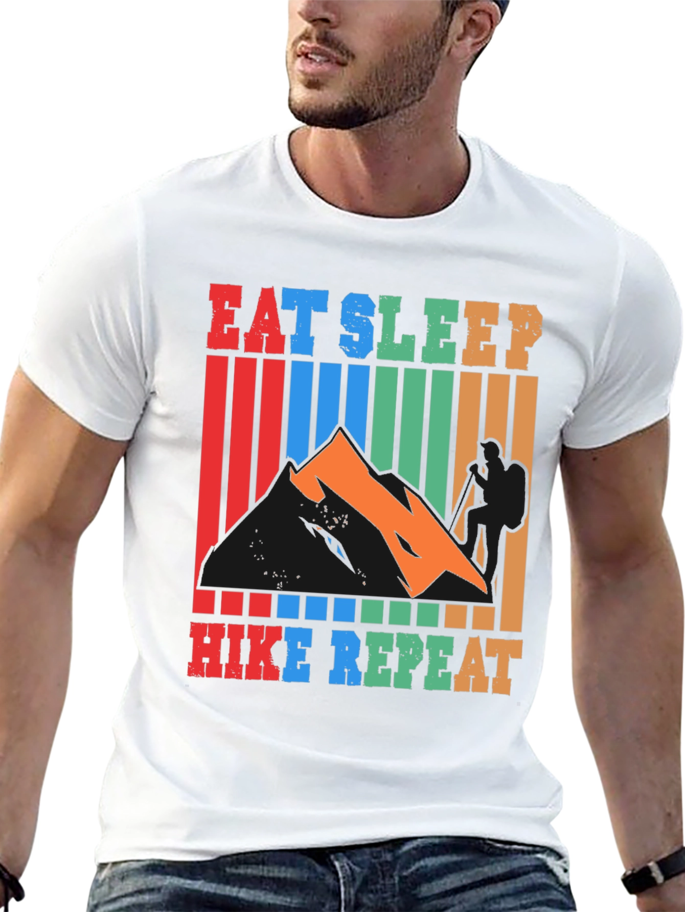 Eat Sleep Hike Repeat Graphic T-Shirt