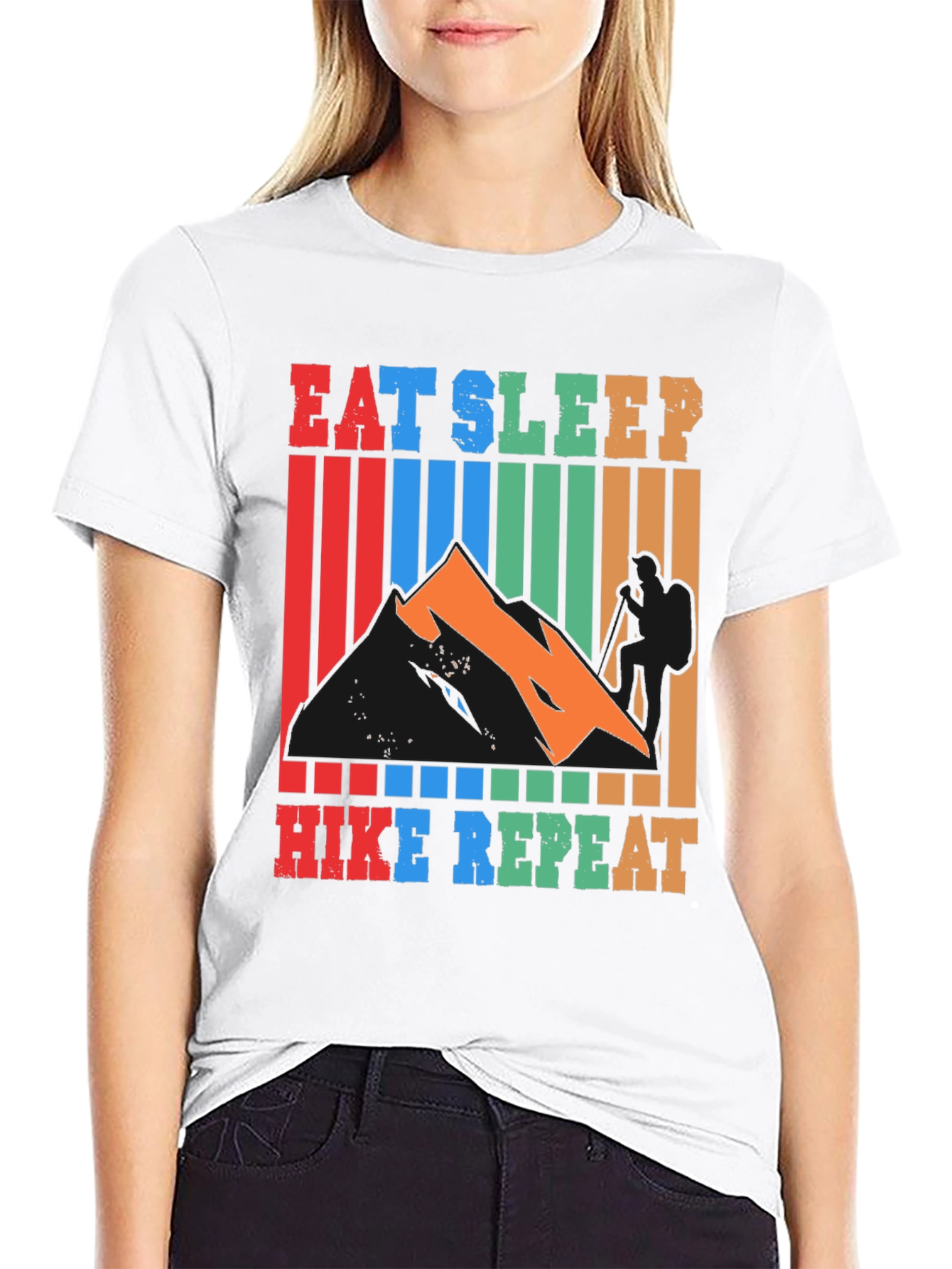 Eat Sleep Hike Repeat Graphic T-Shirt